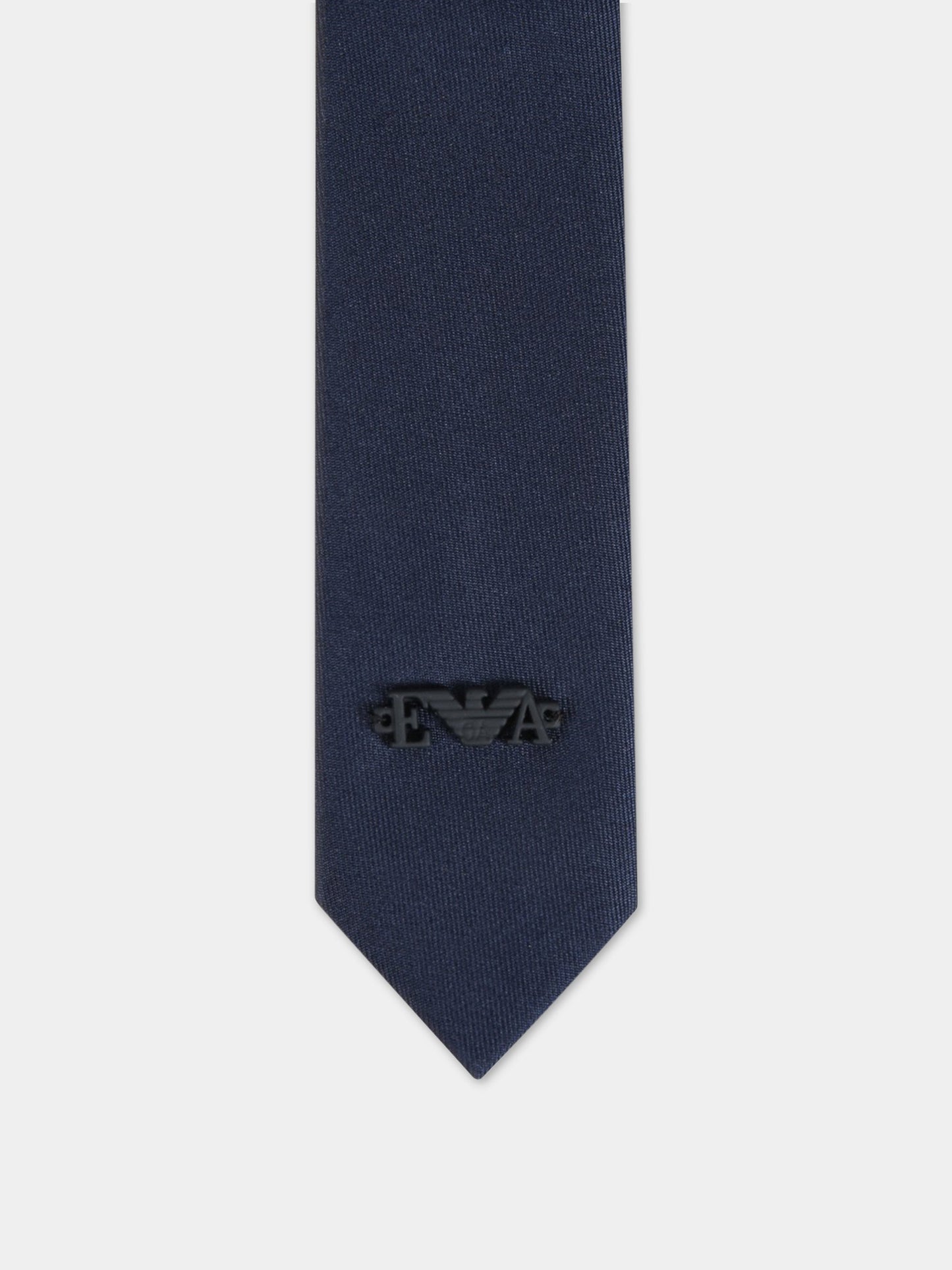 Cravatta blu per neonato con logo,Armani Junior,409312 0A915 00535