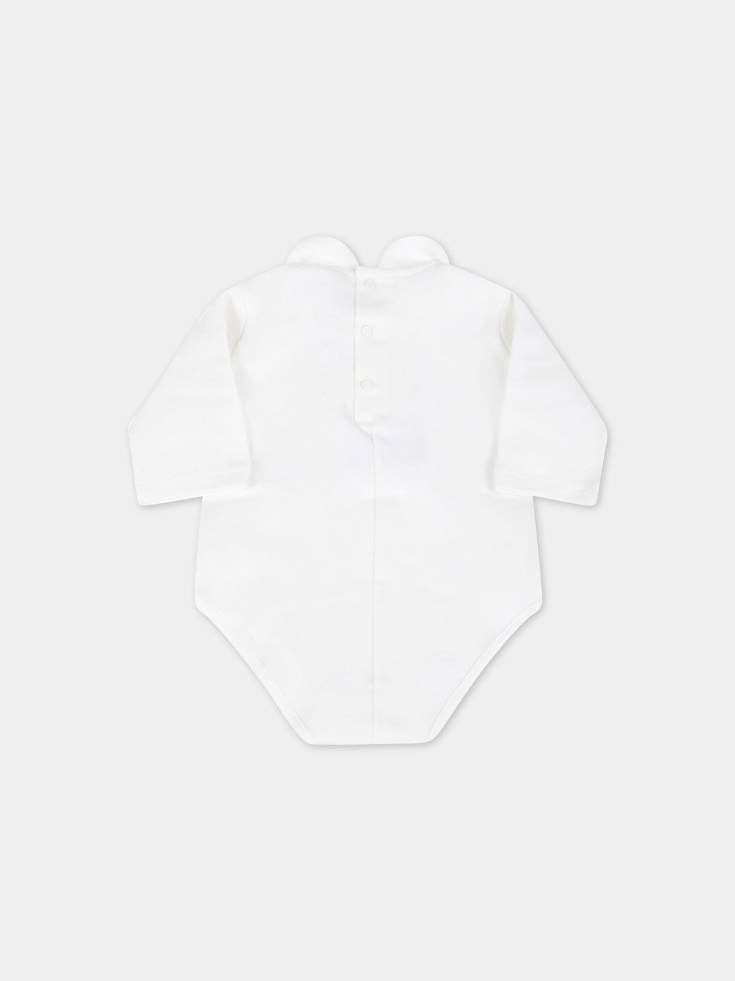 Body bianco per neonati con pois,La Stupenderia,TBBD07K42