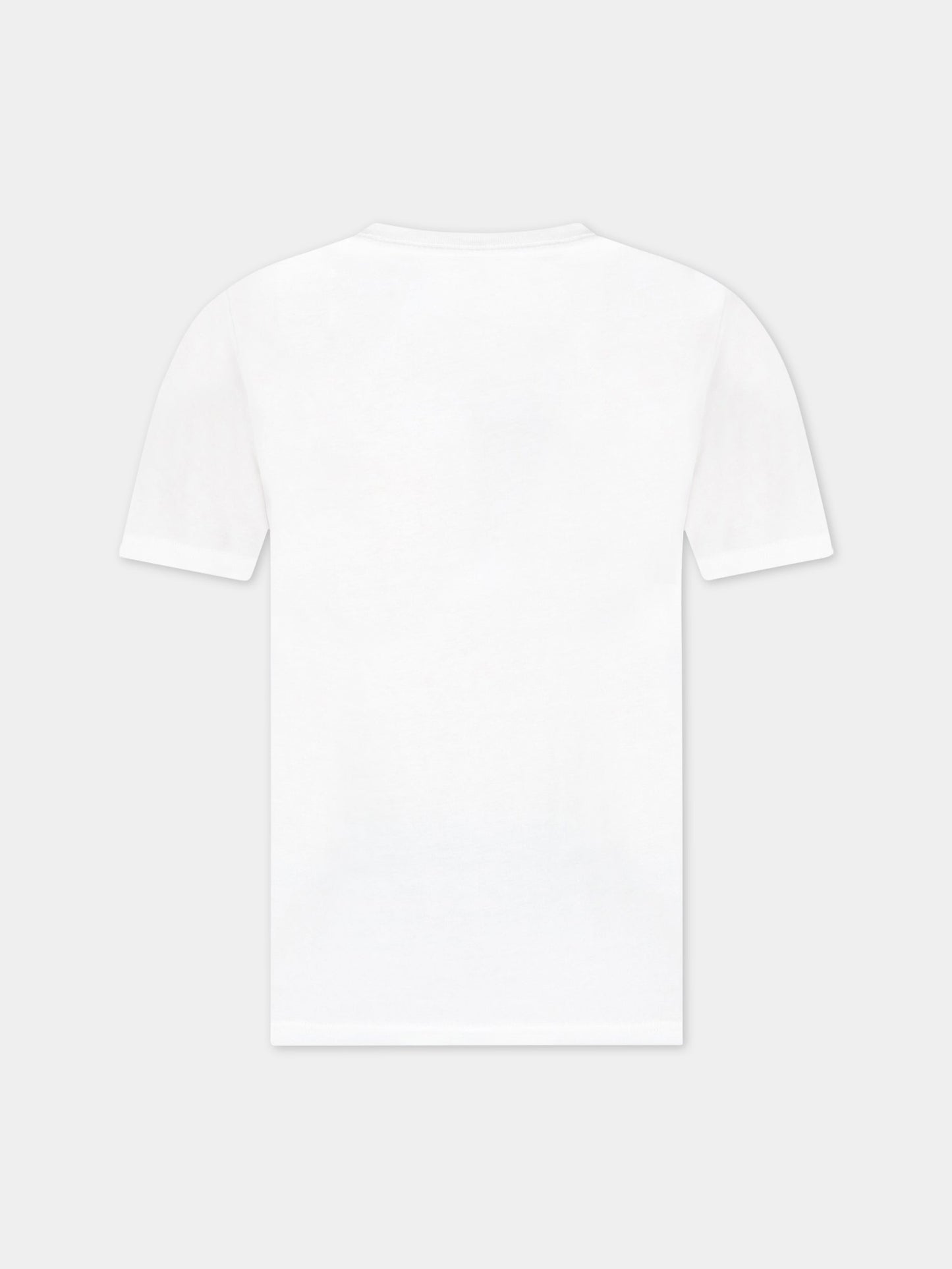 T-shirt bianca per bambini con cavallino,Ralph Lauren Kids,832904035