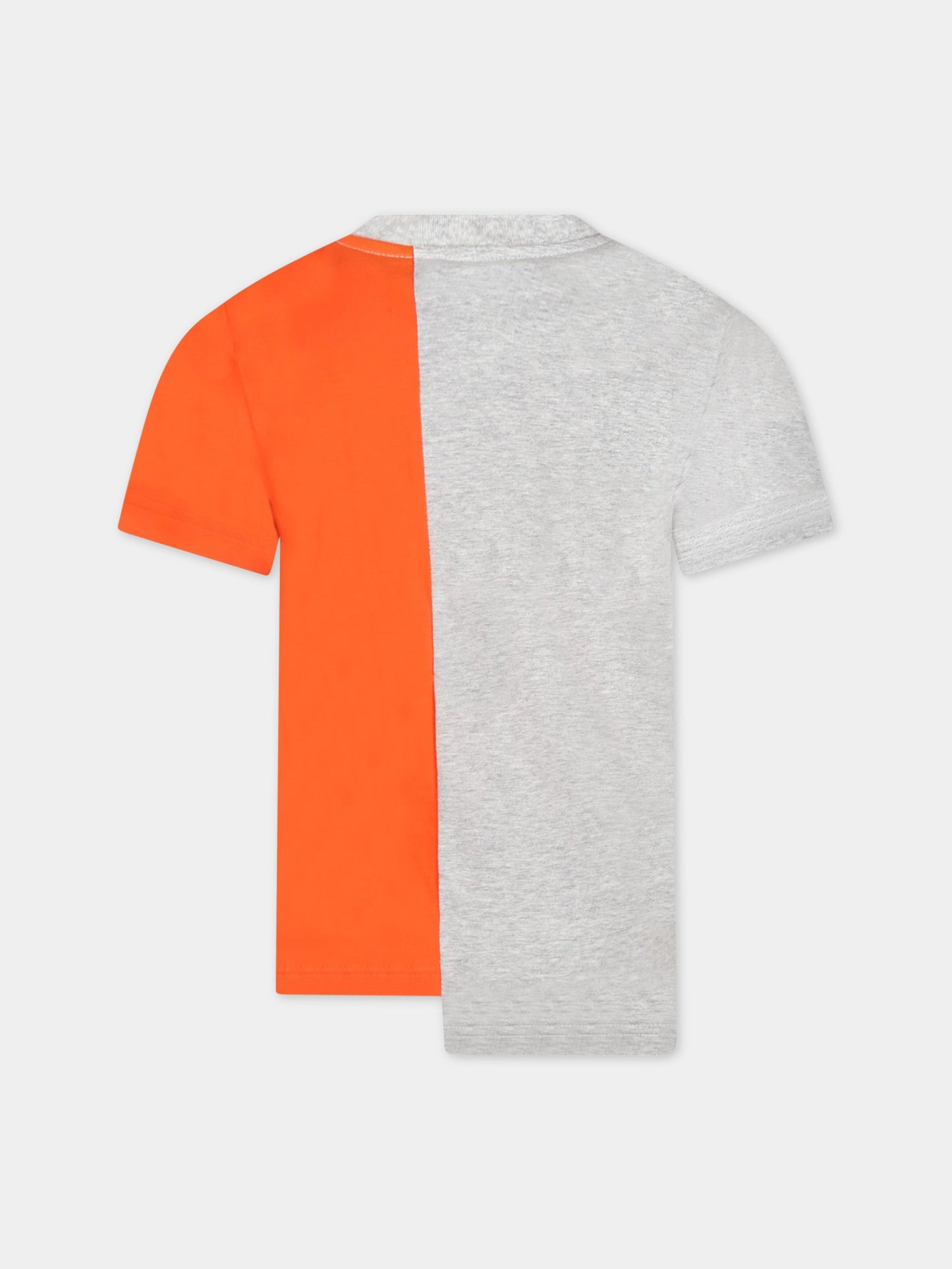 T-shirt multicolor per bambino con foglia d'acero,Dsquared2,DQ0115 D004I D2T612U DQ255