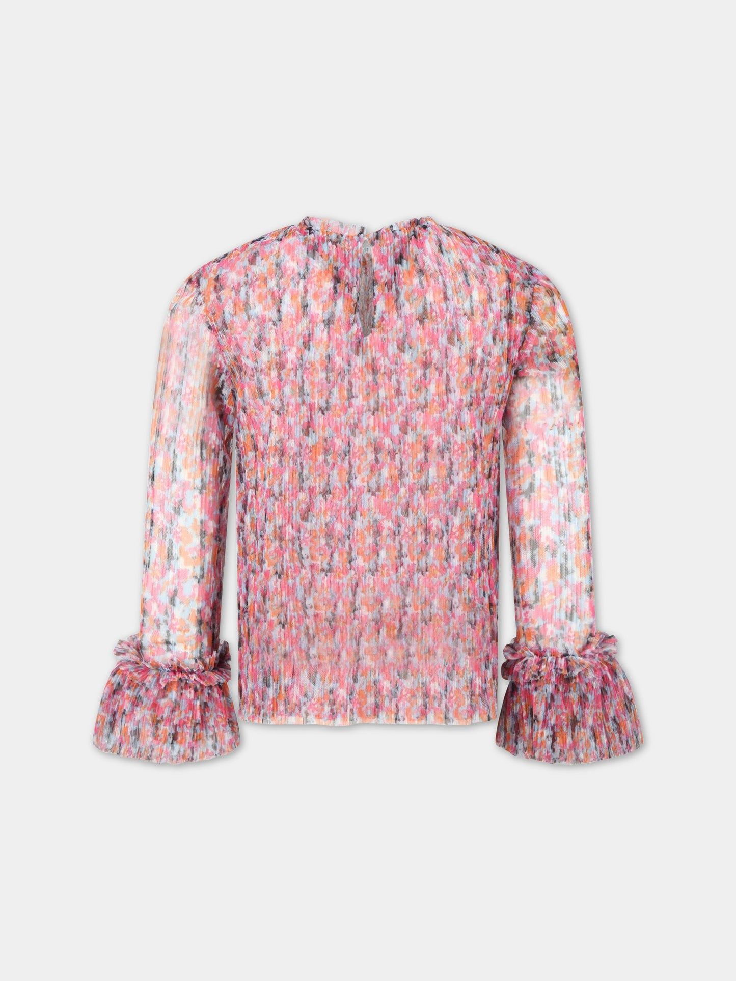 Blusa multicolor per bambina con fiori,Philosophy,PJCA106 TU60 XH003 D003