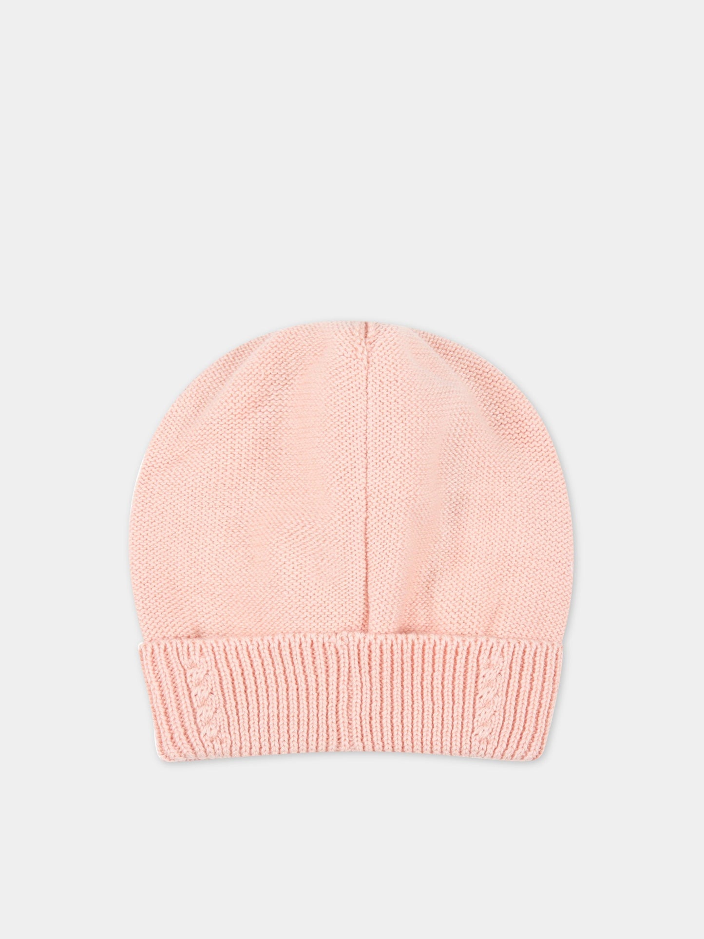 Cappello rosa per neonata con logo,Fendi Kids,BUP031 AEZG F0U0K