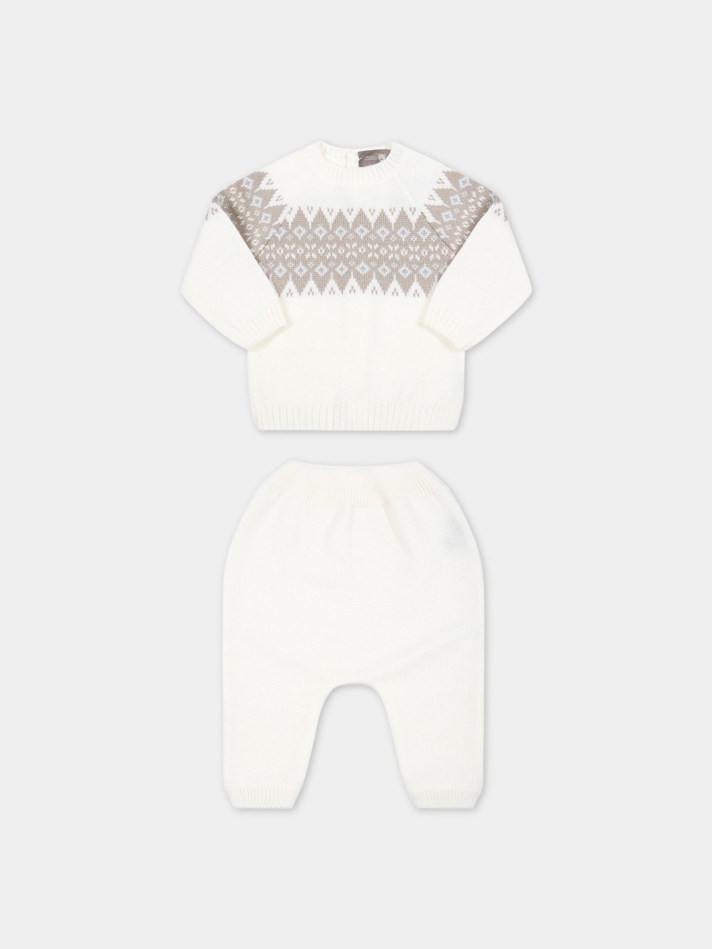 Completo avorio per neonati,Little Bear,5113 LATTE/TORTORA