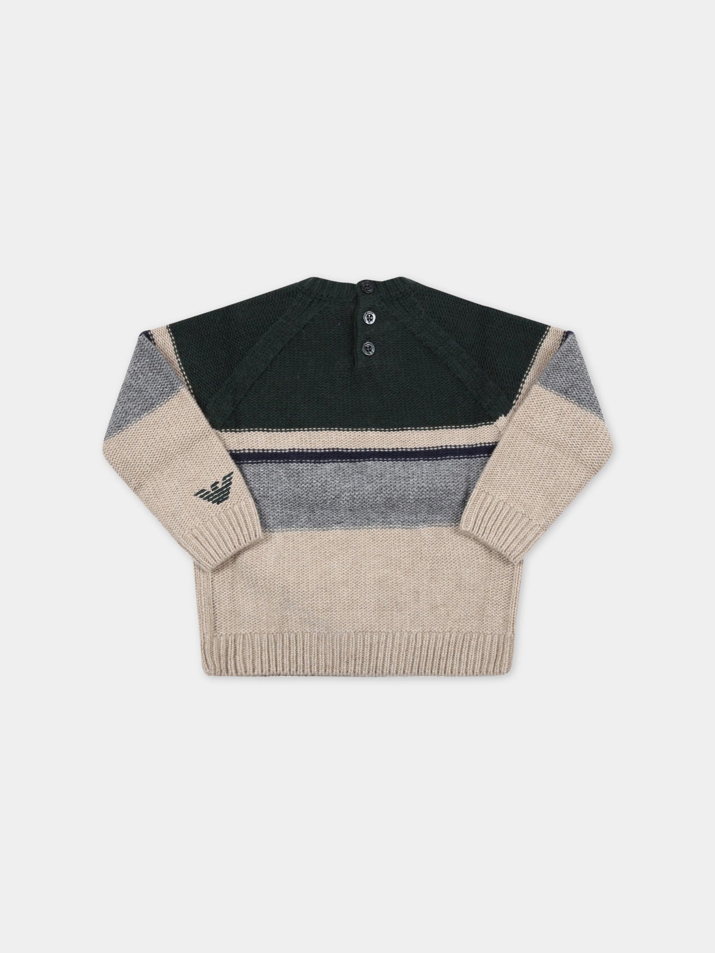 Maglione multicolor per neonato,Armani Junior,6LHM56 4M0TZ F175