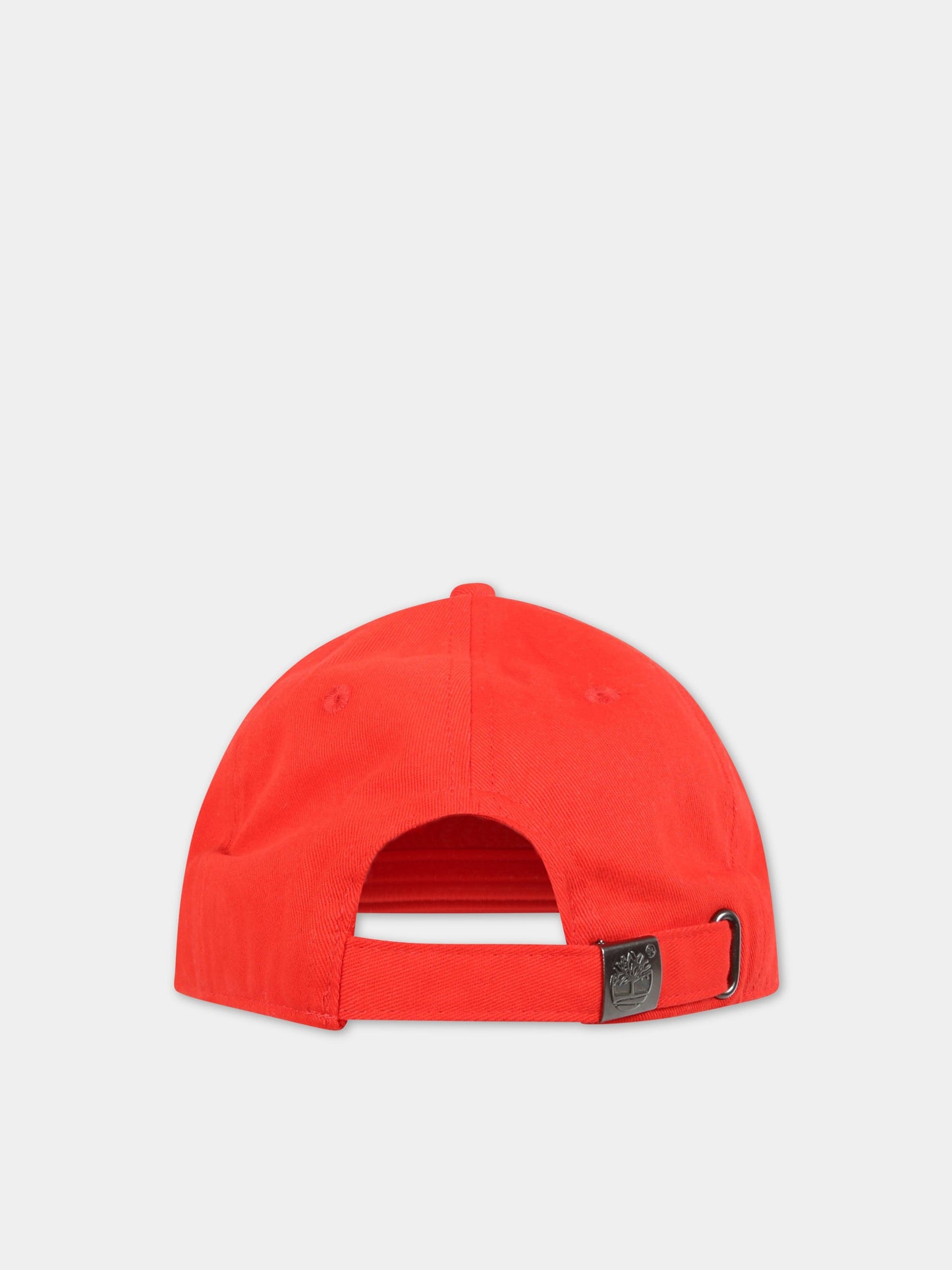 Cappello rosso per bambino con logo,Timberland,T21362 992
