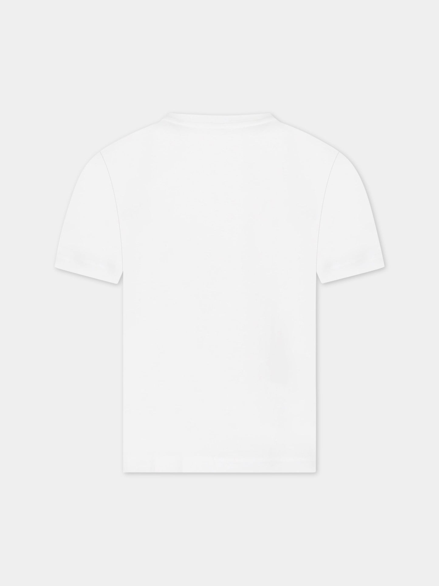 T-shirt bianca per bambino con logo,Burberry Kids,8061416