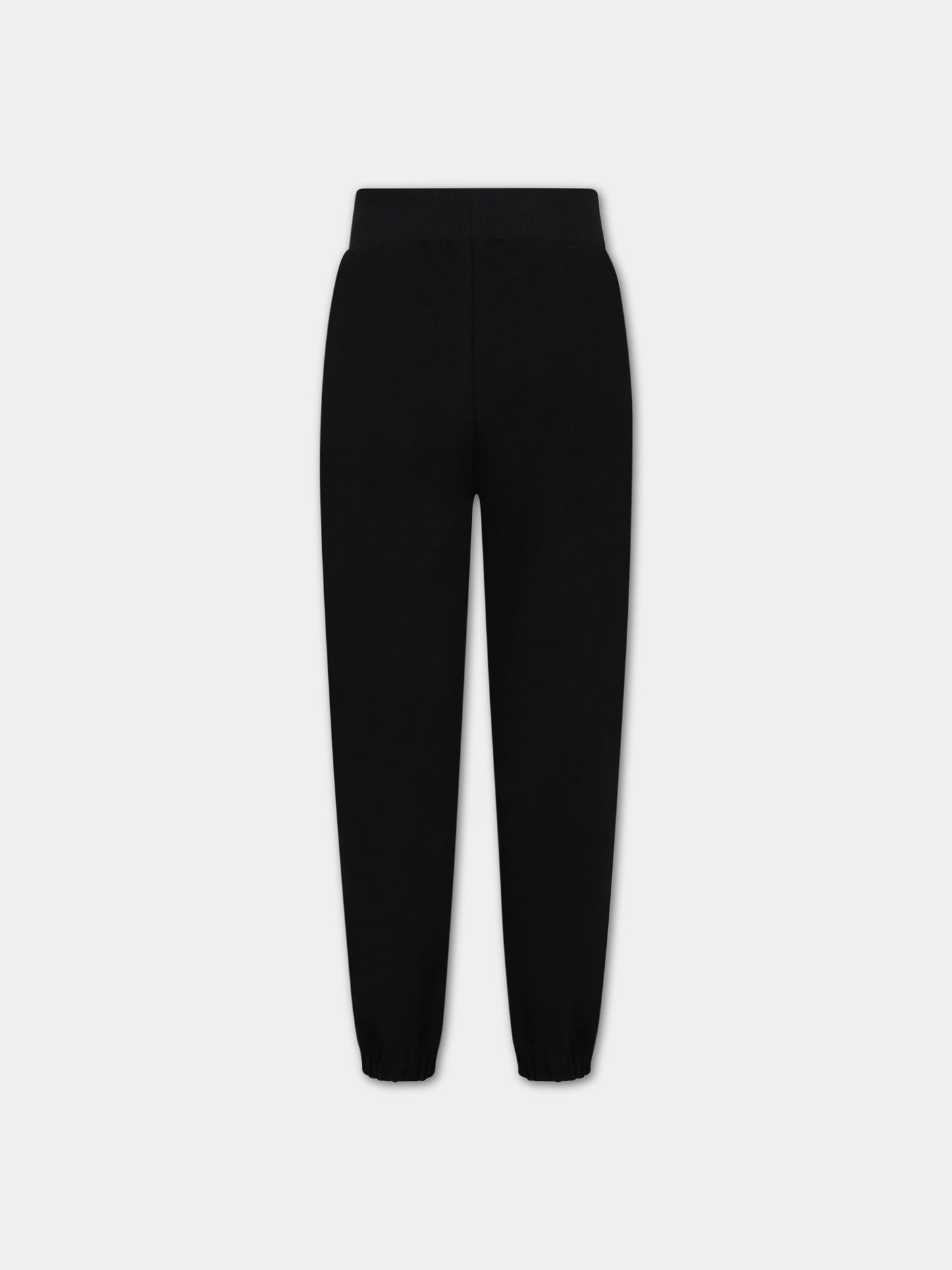 Pantaloni neri per bambina con iconico occhiolino e stella,Chiara Ferragni Collection,51A410 1250 0050