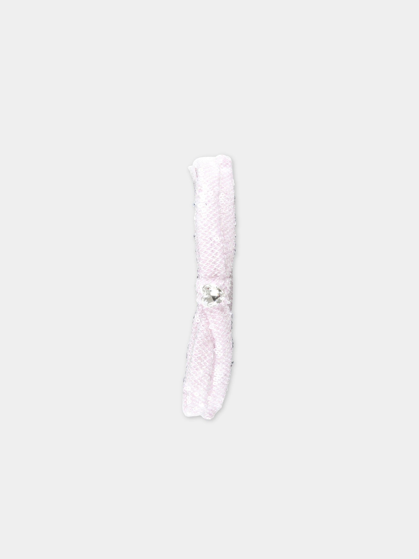 Cerchietto rosa per bambina con paillettes,Monnalisa,79A005 1950 0091