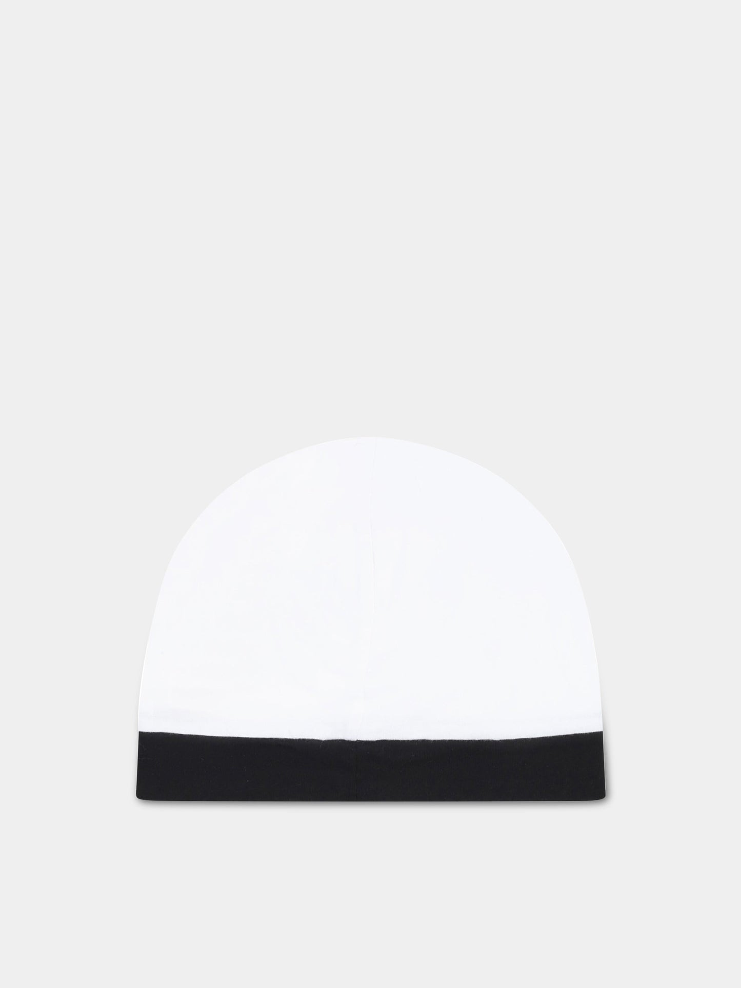 Set bianco e nero per neonato con logo nero,Balmain Kids,BSB539 Z0057 100NE