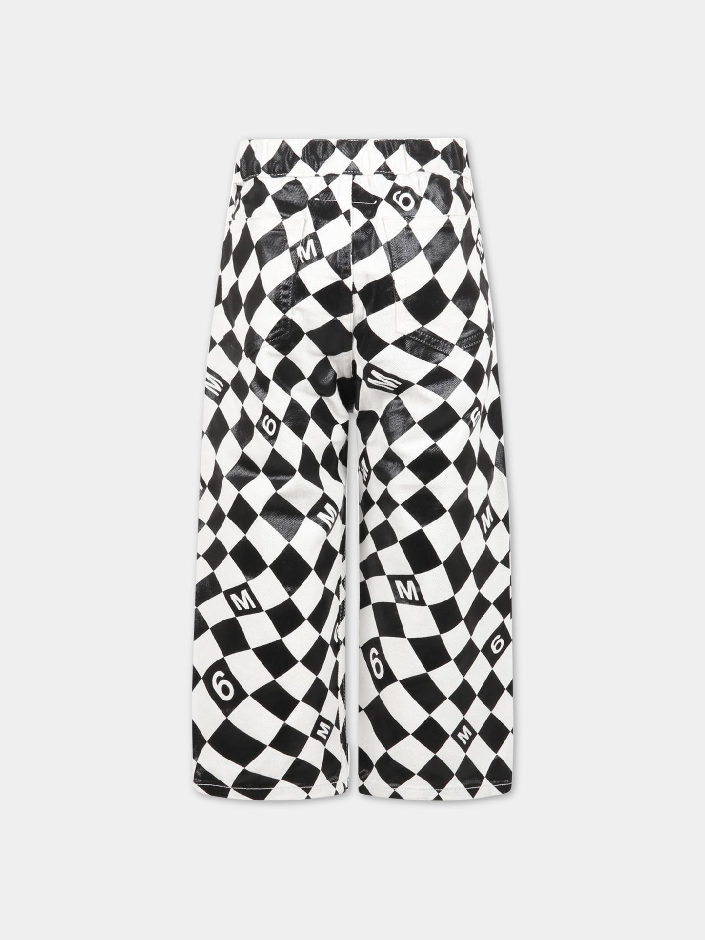 Jeans multicolor per bambino con logo,Mm6 Maison Margiela,M60053 MM00G M6C01