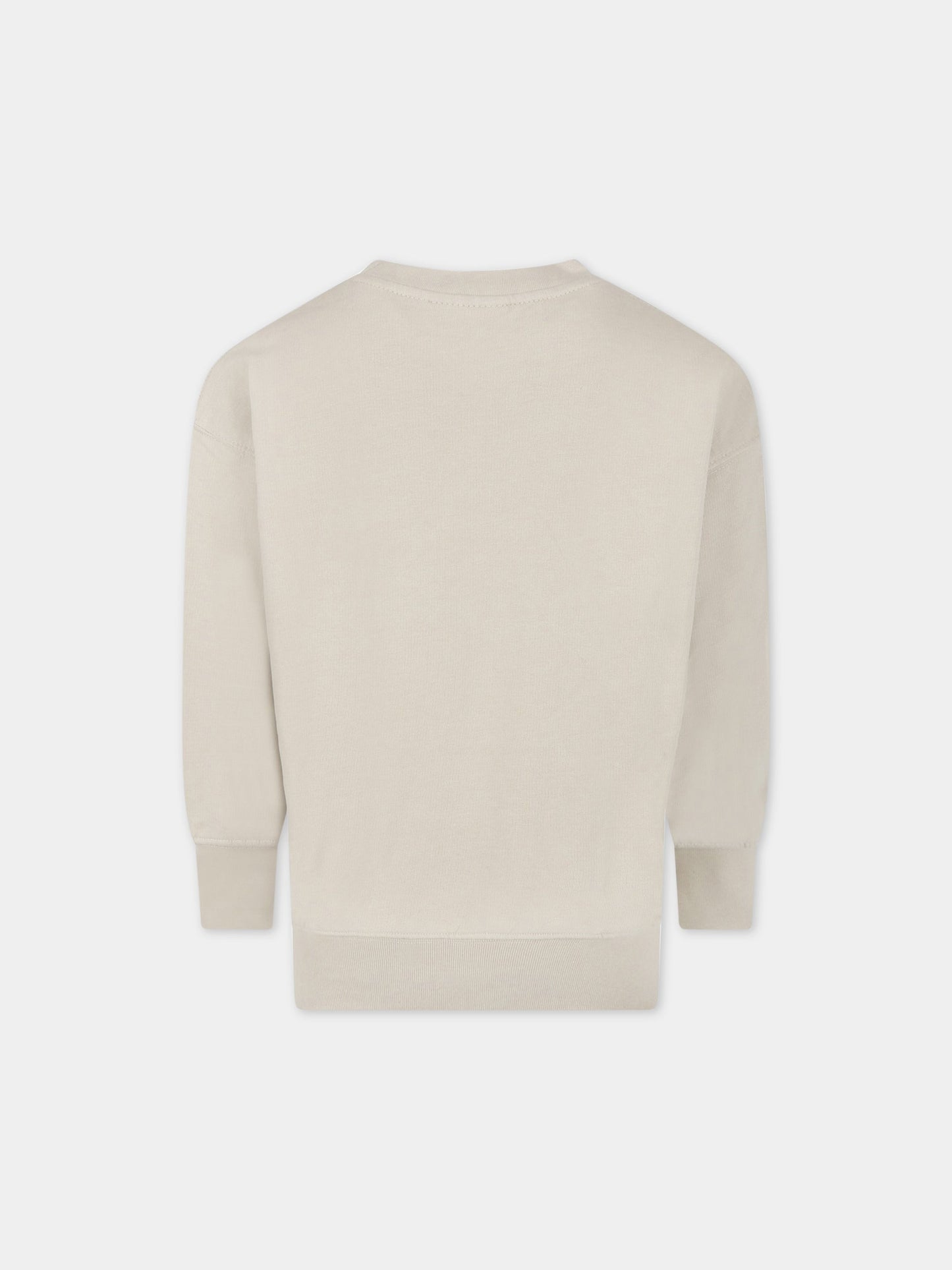 Felpa beige per bambino con simbolo della pace,Molo,6S23J209 8718