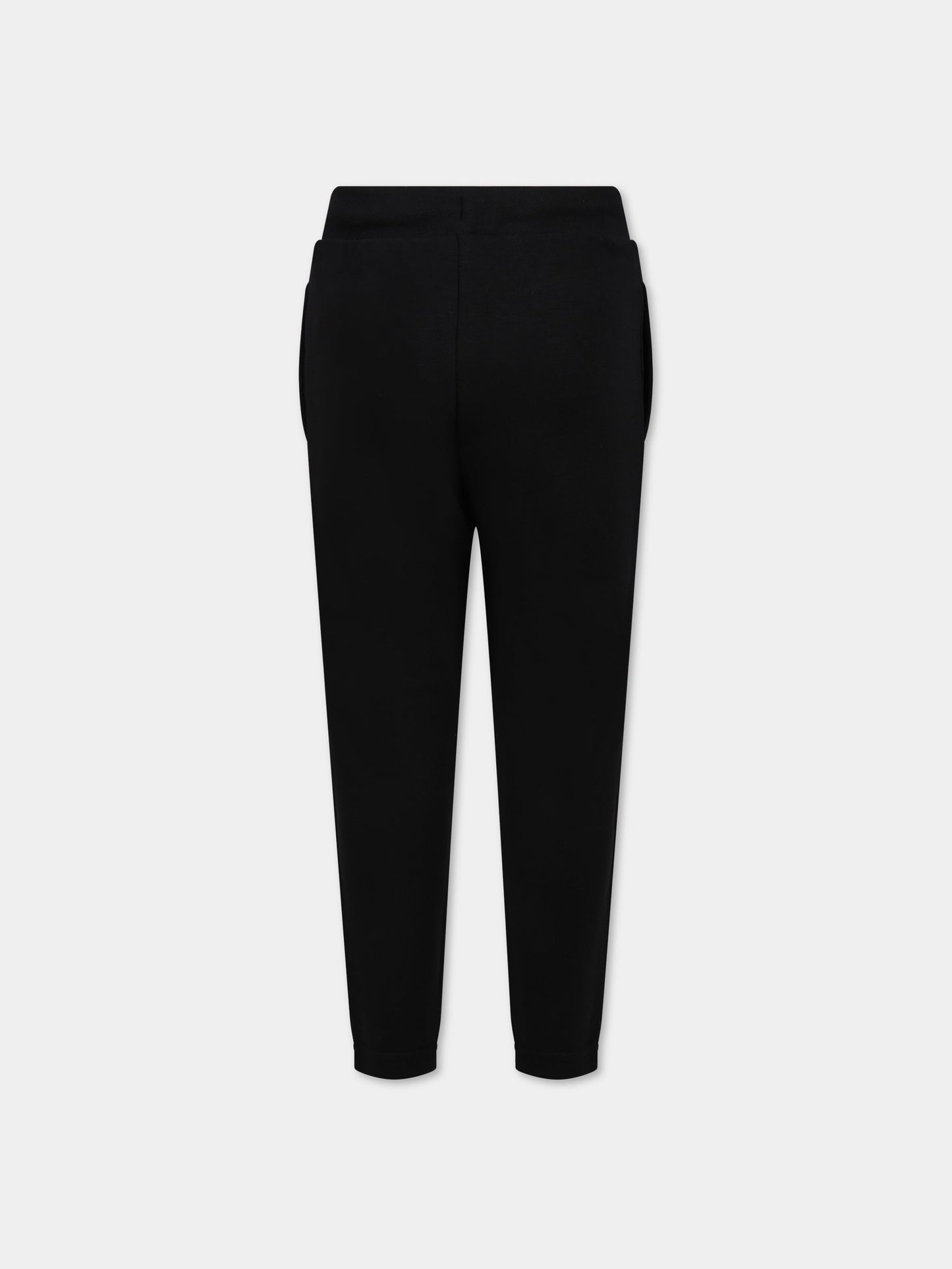 Pantaloni nero per bambino con logo,Karl Lagerfeld Kids,Z24156 09B