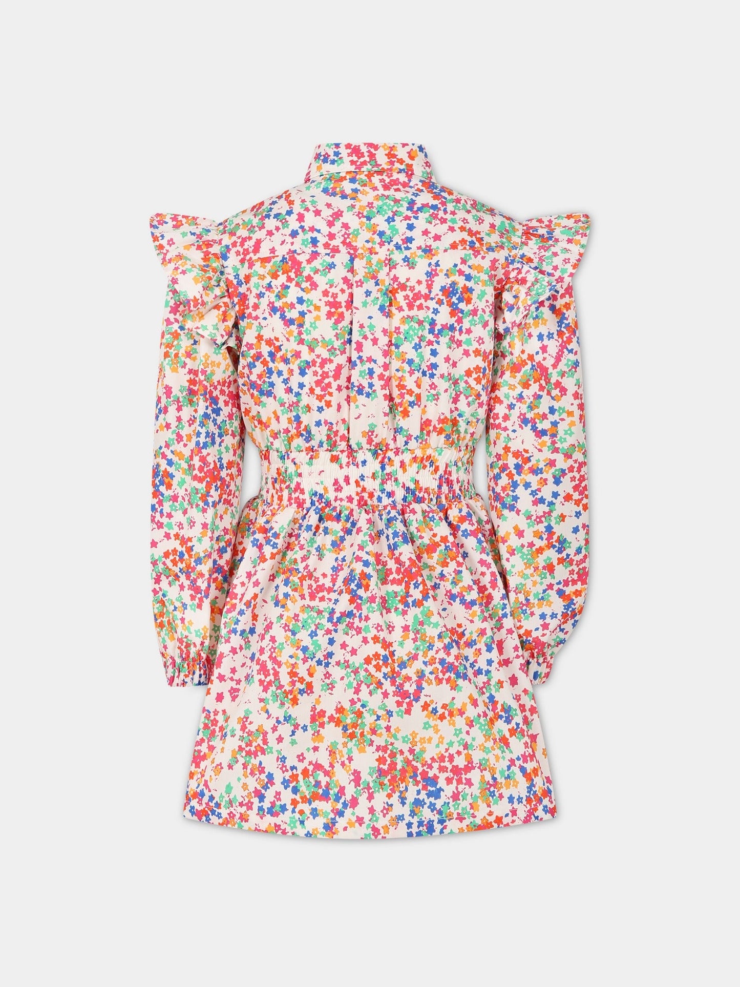 Vestito multicolor per bambina con stampa fiori,Philosophy,PJAB260 CA01 BH003