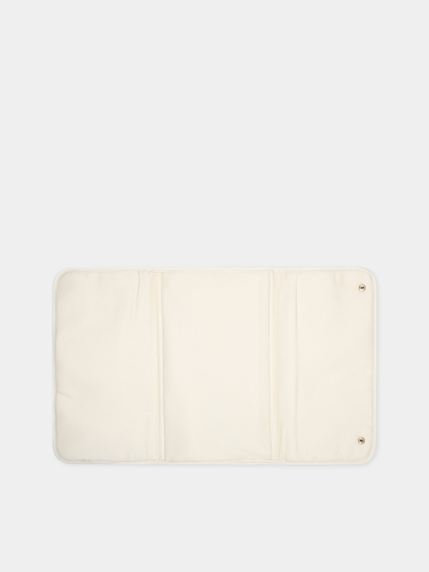 Borsa-mamma avorio per neonati con logo,Chloé Kids,C90393 Z40