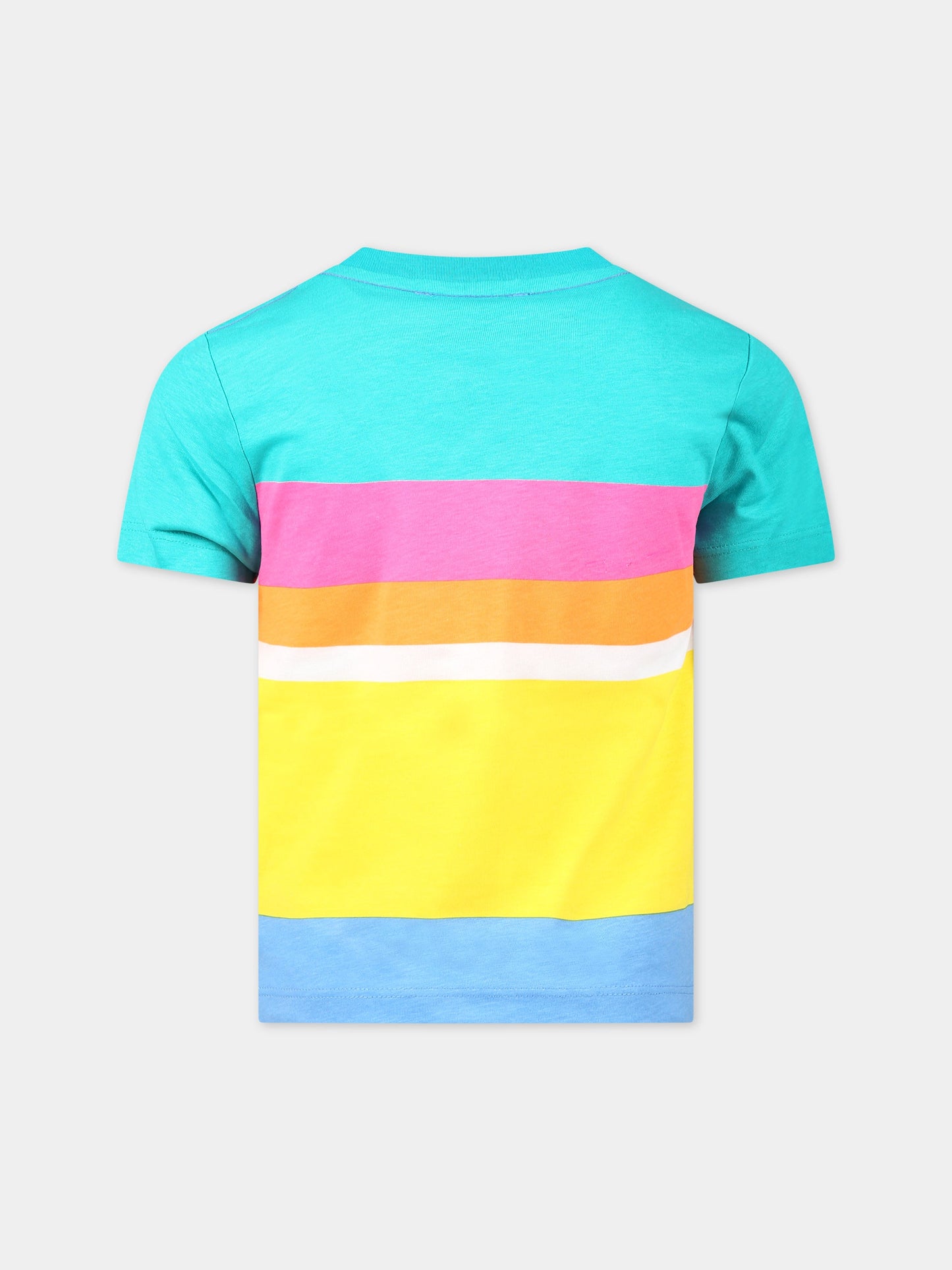 T-shirt multicolor per bambino con logo,Little Marc Jacobs,W25585 682