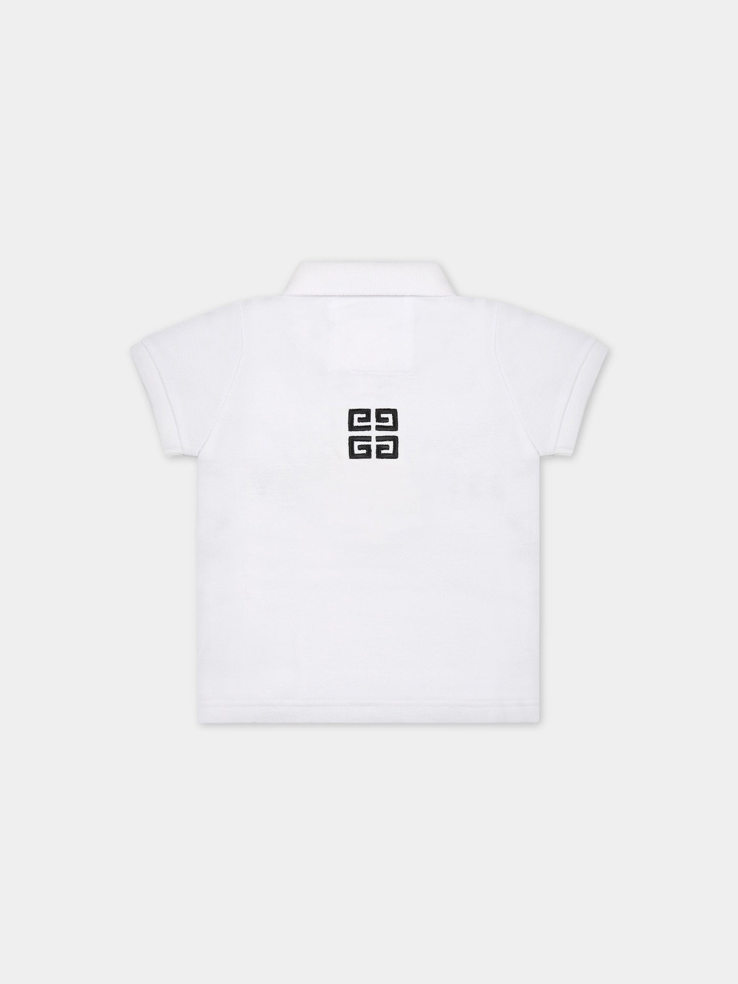 T-shirt bianca per neonato con iconico logo,Givenchy Kids,H05252 10P