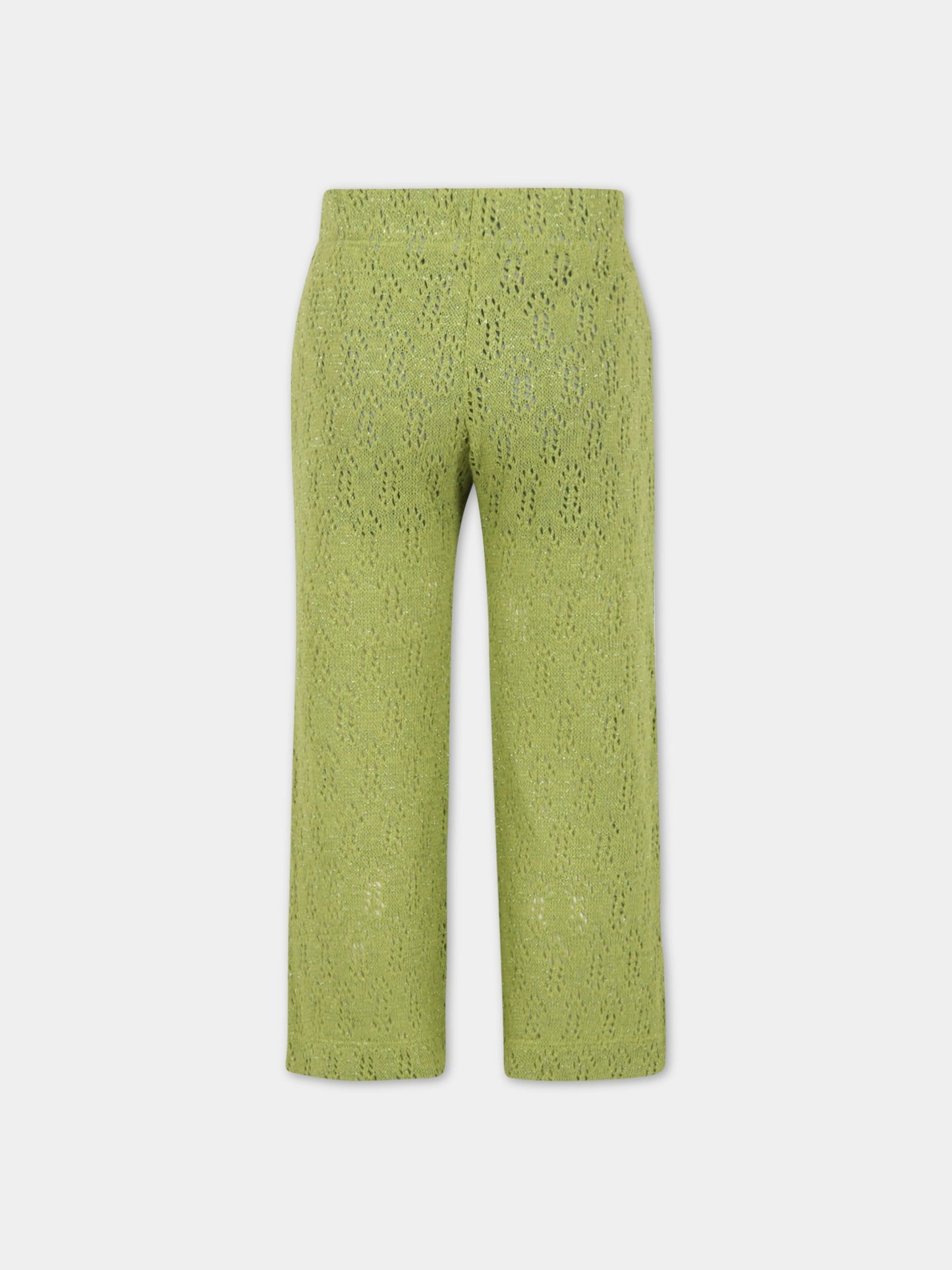 Pantaloni verdi per bambina,Caffe' D'orzo,ZS6B30 Q0009 785