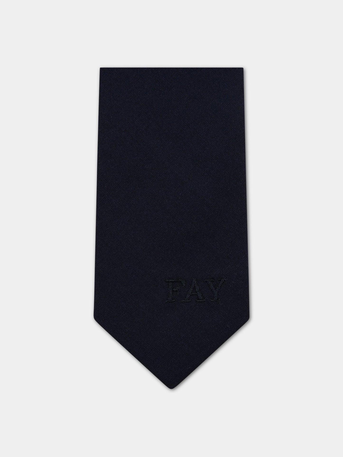 Cravatta blu per bambino con logo ricamato,Fay Kids,FS0P54 I0142 621