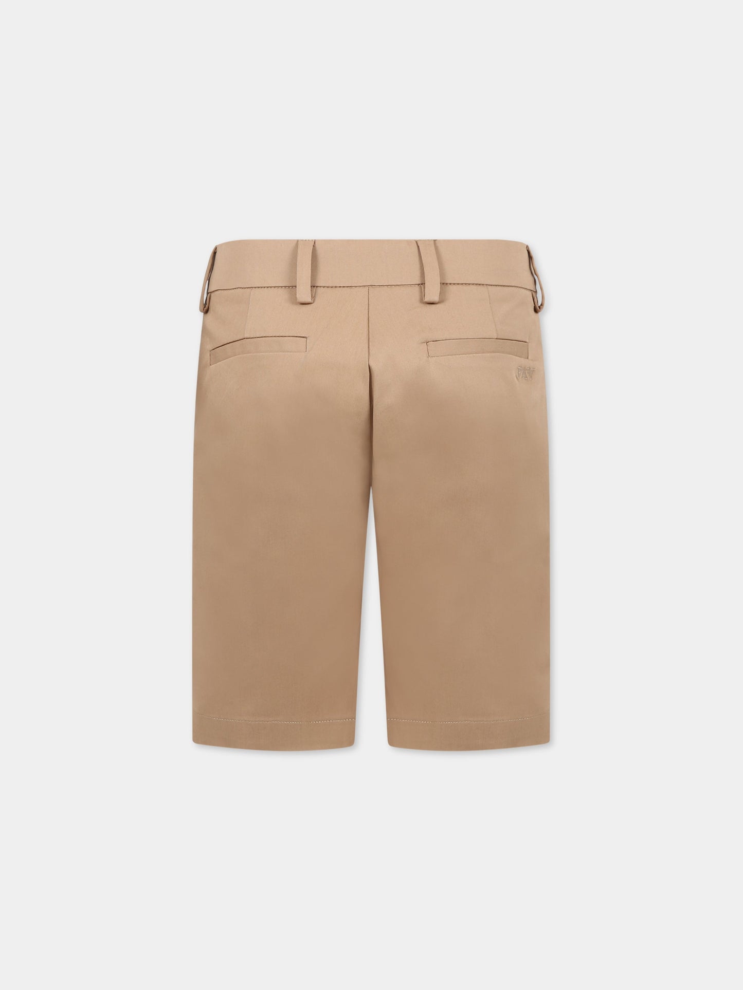 Shorts beige per bambino con logo,Fay Kids,FS6P39 G0019 112