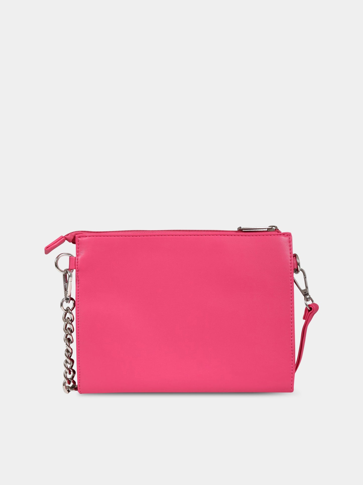 Borsa fucsia per bambina con logo,Msgm Kids,MS029348 044