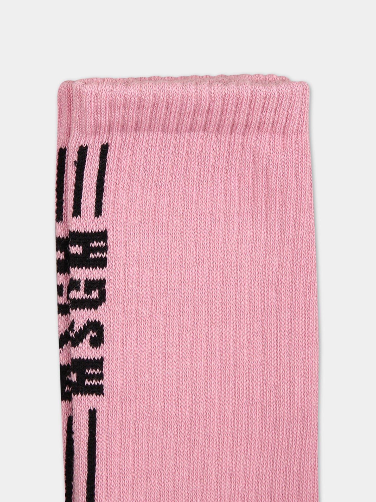 Calze rosa per bambino con logo,Msgm Kids,MS029347 042