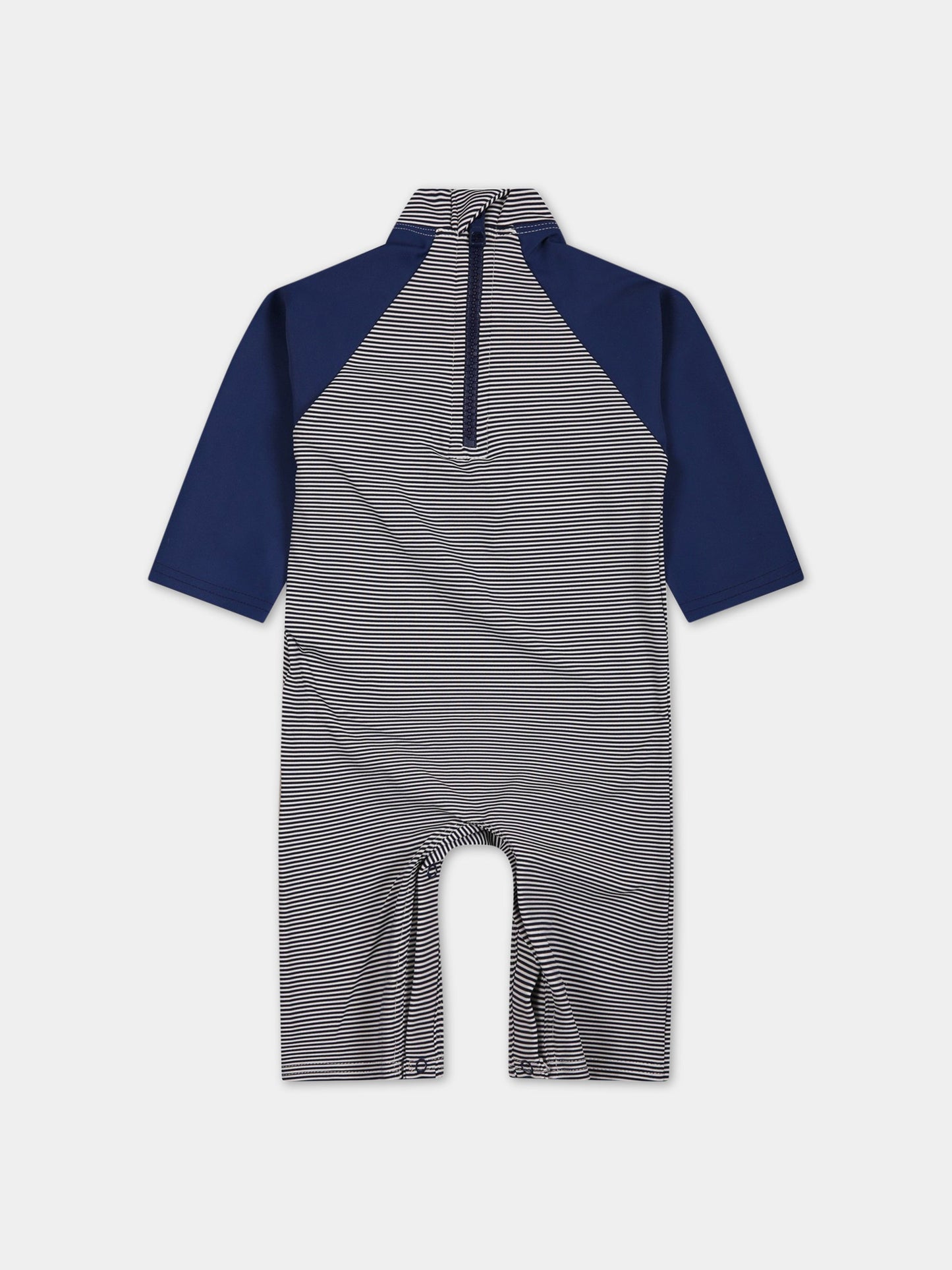 Tutina multicolor per neonato con logo,Petit Bateau,A03QS MEDIEVAL/MARSHMALLOW