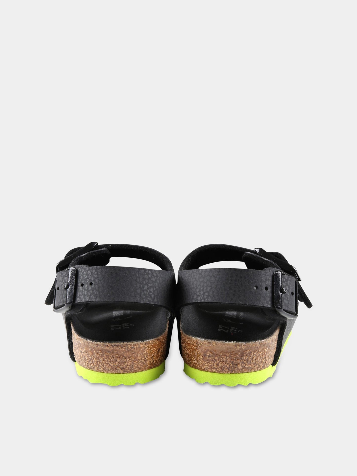 Sandali neri Milano per bambino con suola verde,Birkenstock,1022129