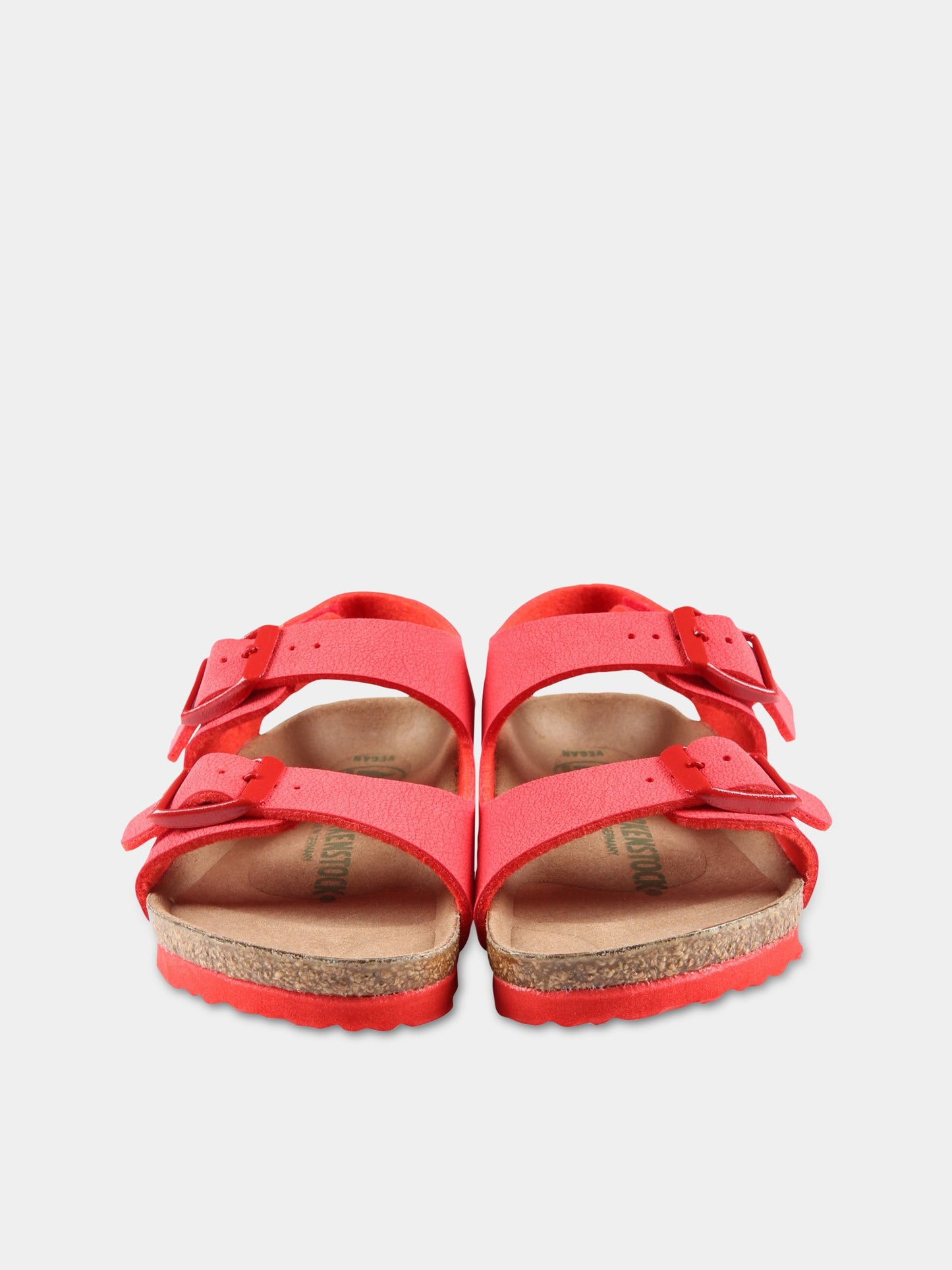 Sandali rossi Milano HL Kids per bambini con logo,Birkenstock,1023365
