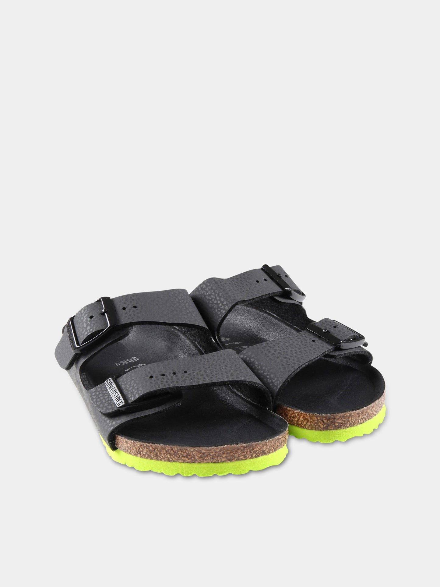 Sandali neri Arizona Eva per bambino con suola verde,Birkenstock,1022369