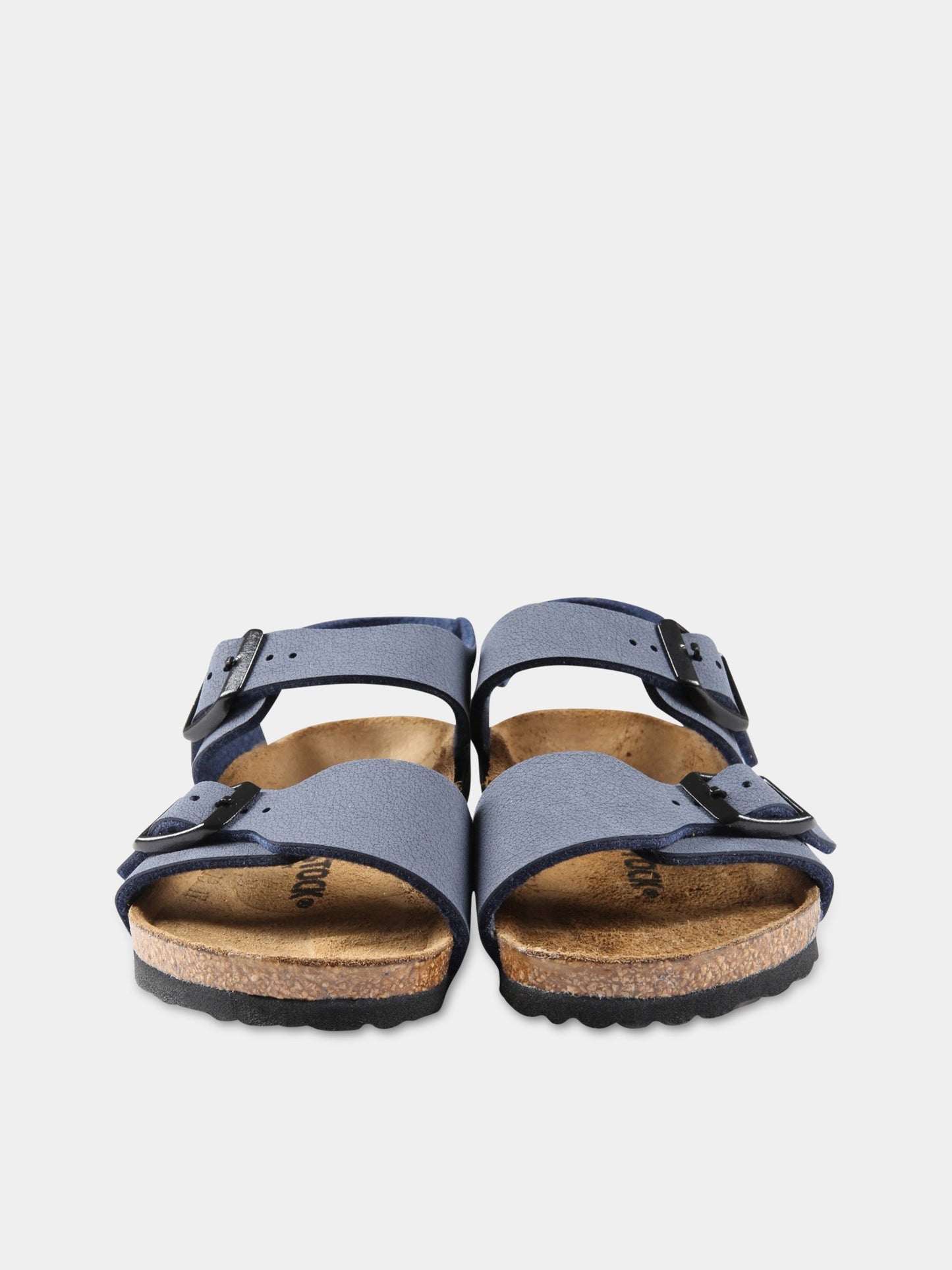 Sandali blu New York Kids per bambini con logo nero,Birkenstock,087773