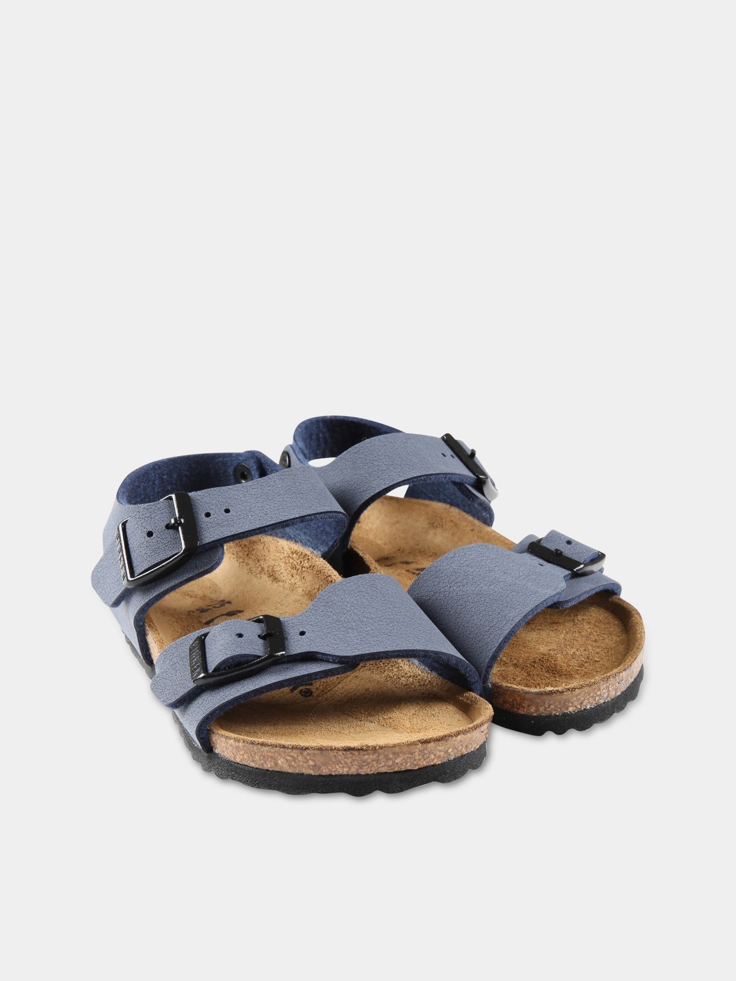 Sandali blu New York Kids per bambini con logo nero,Birkenstock,087773