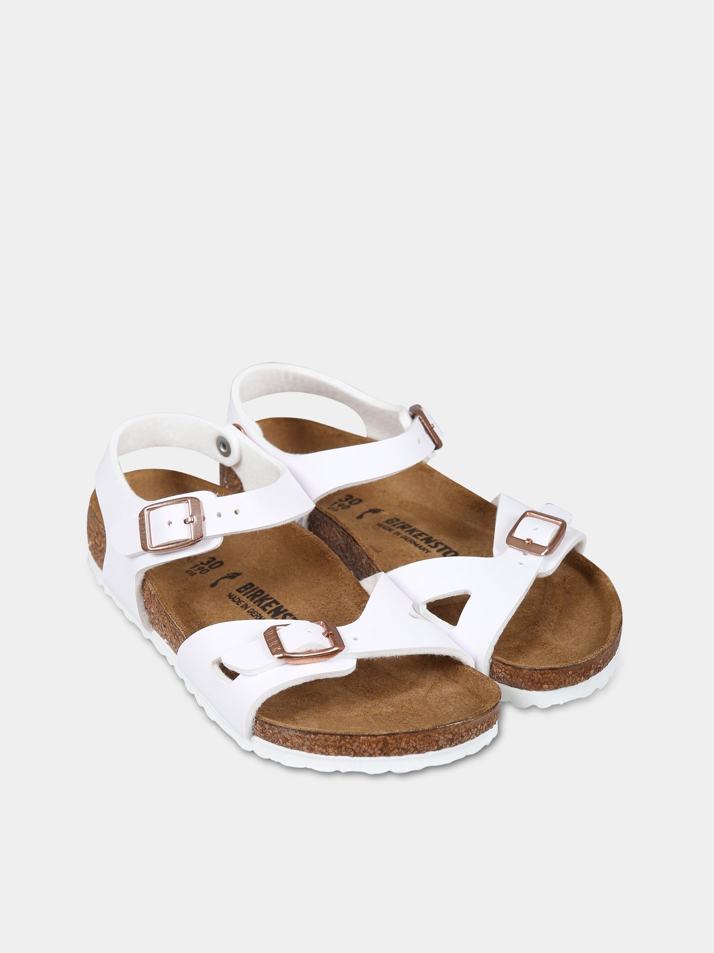 Sandali bianco Rio Kids per bambina con logo,Birkenstock,1024374