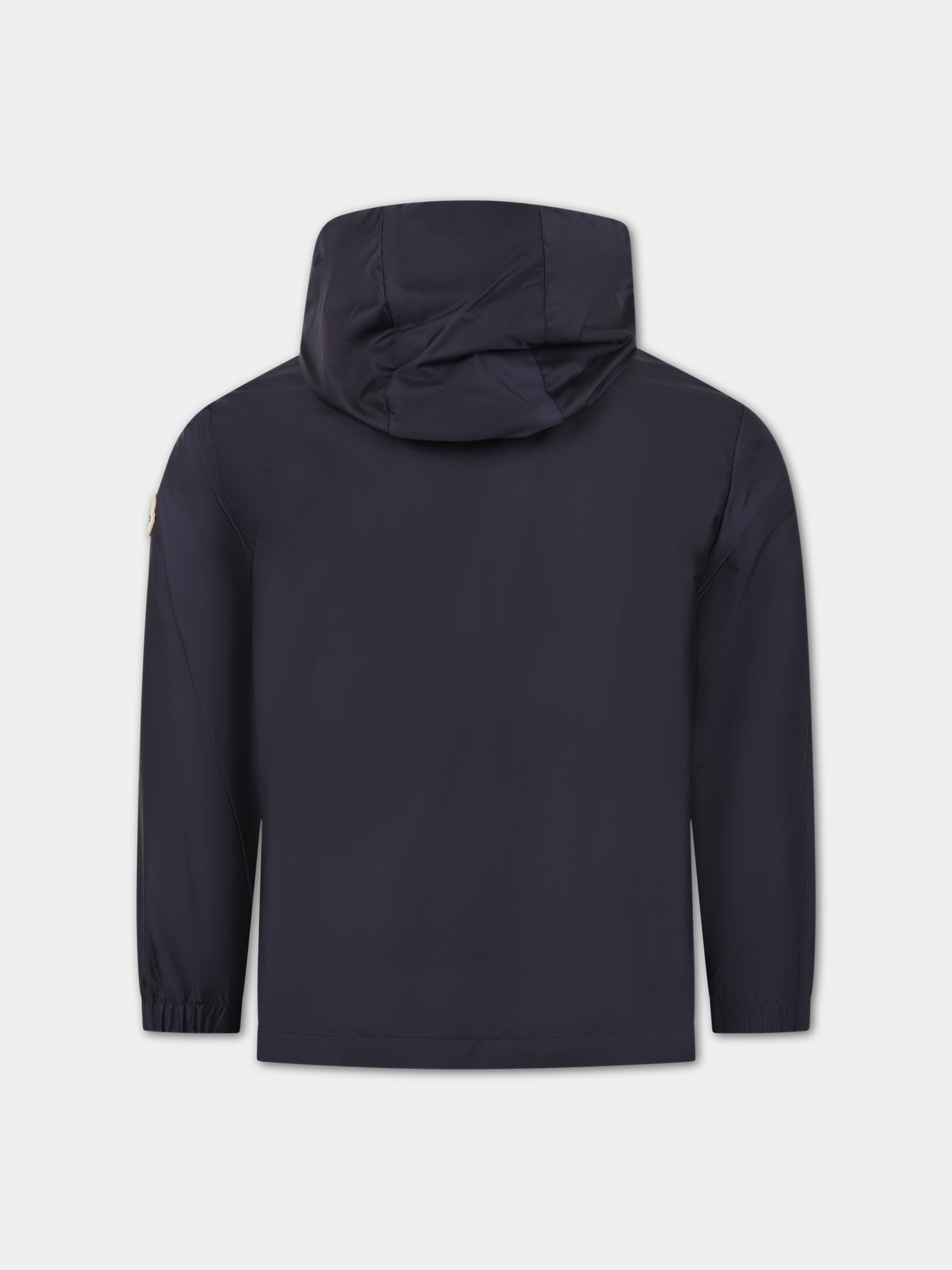 Giacca Aidrian blu a vento per bambino con logo,Moncler Kids,954 1A00082 68352 742