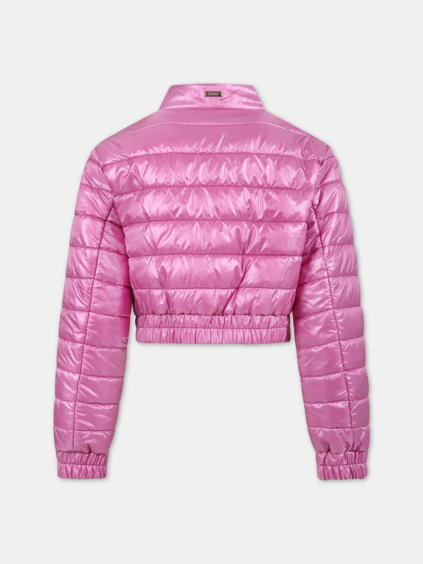 Piumino rosa per bambina con logo,Herno Kids,GI000069G 12017 4110