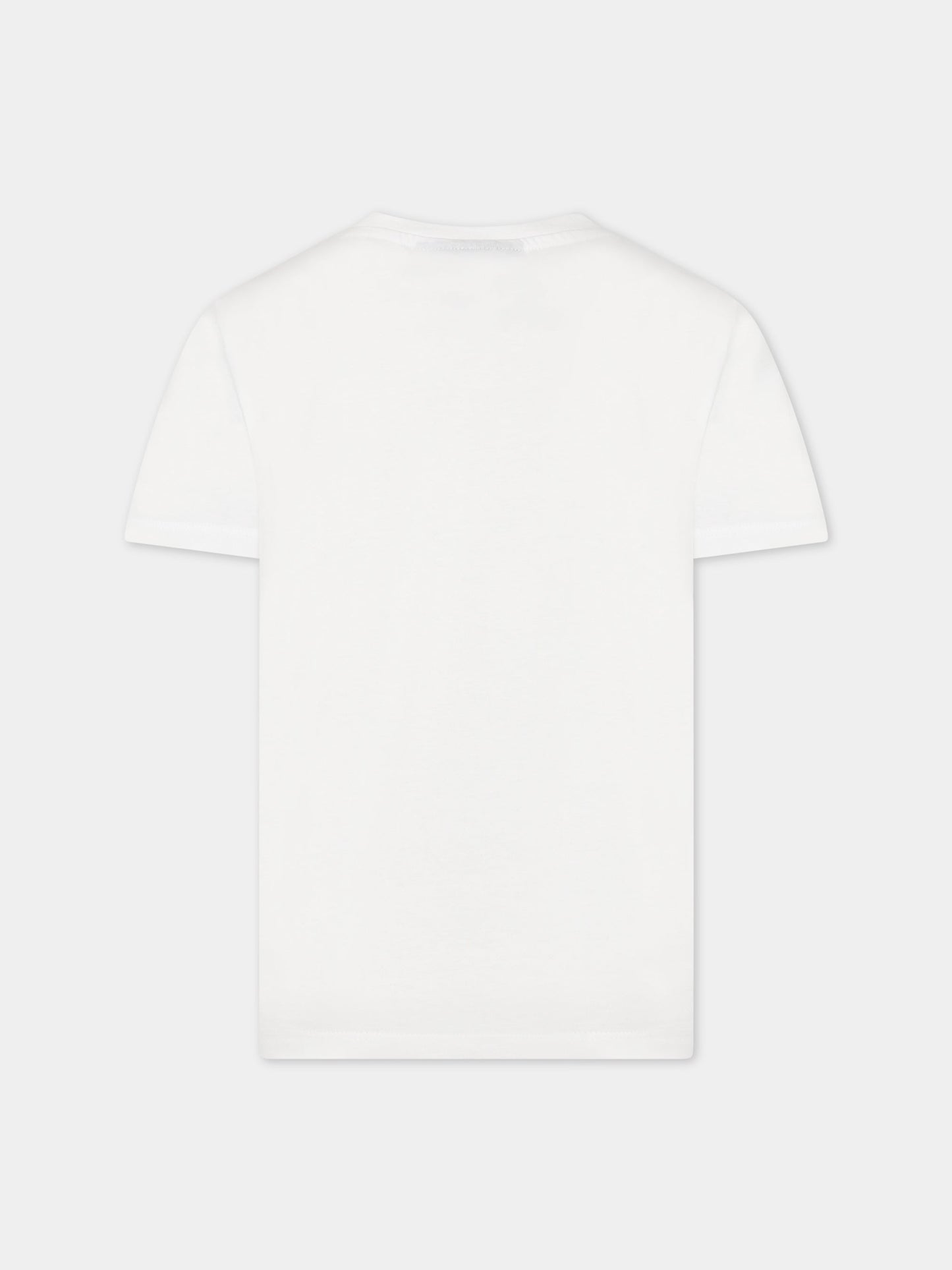 T-shirt bianca per bambino con scritta Vision of Super e stampa,Vision Of Super,TSV3106J BIANCO