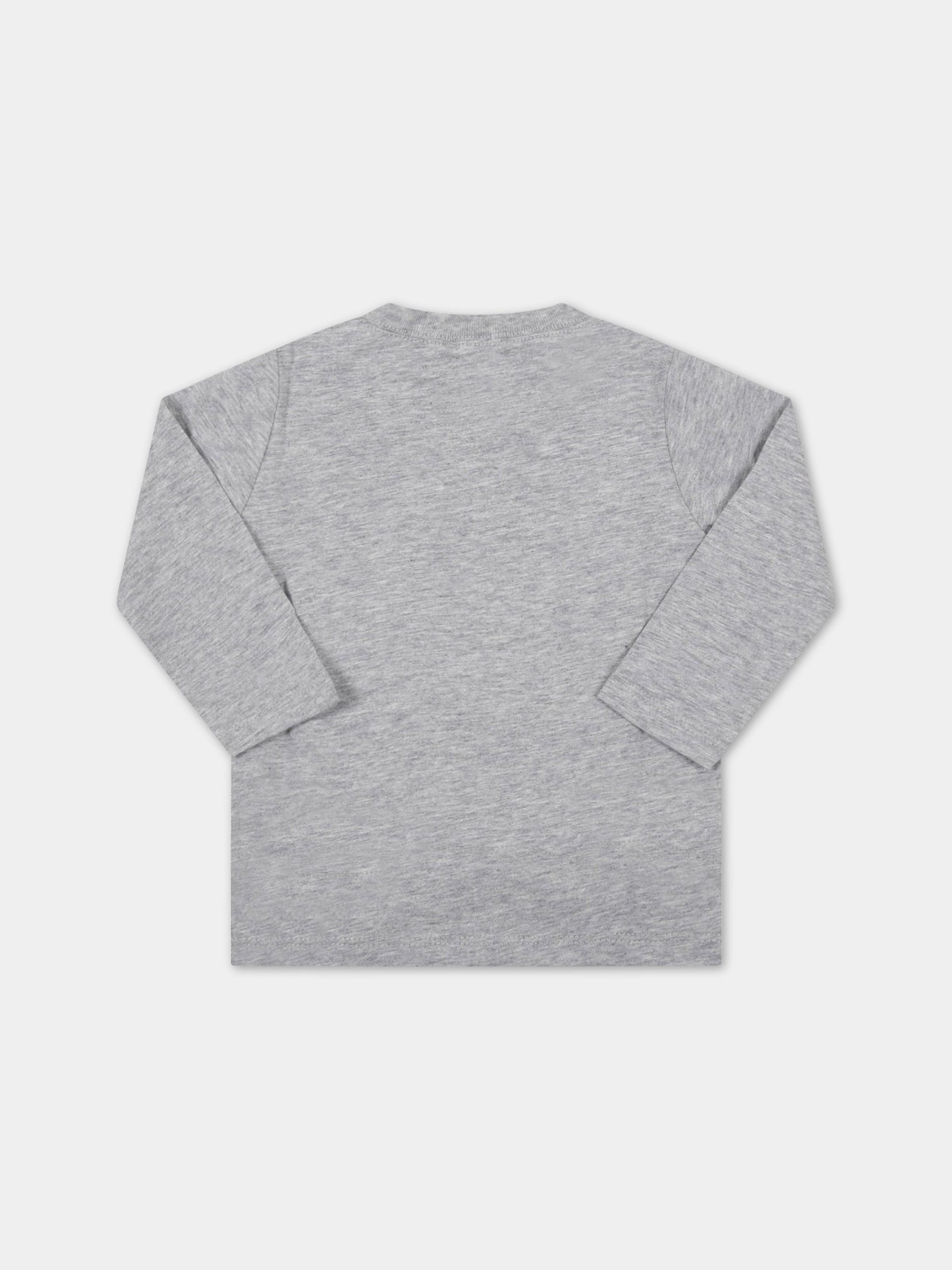 T-shirt grigia per neonato con stampa,Paul Smith Junior,P05069 A53