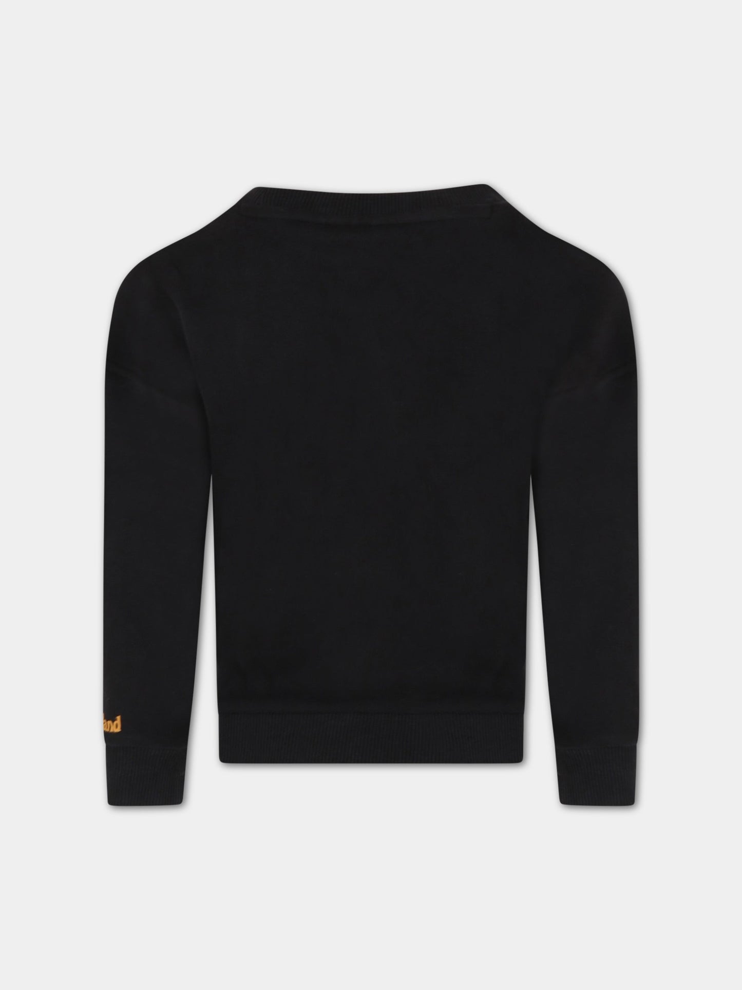 Felpa nera per bambino con iconica scarpa,Timberland,T25T60 09B