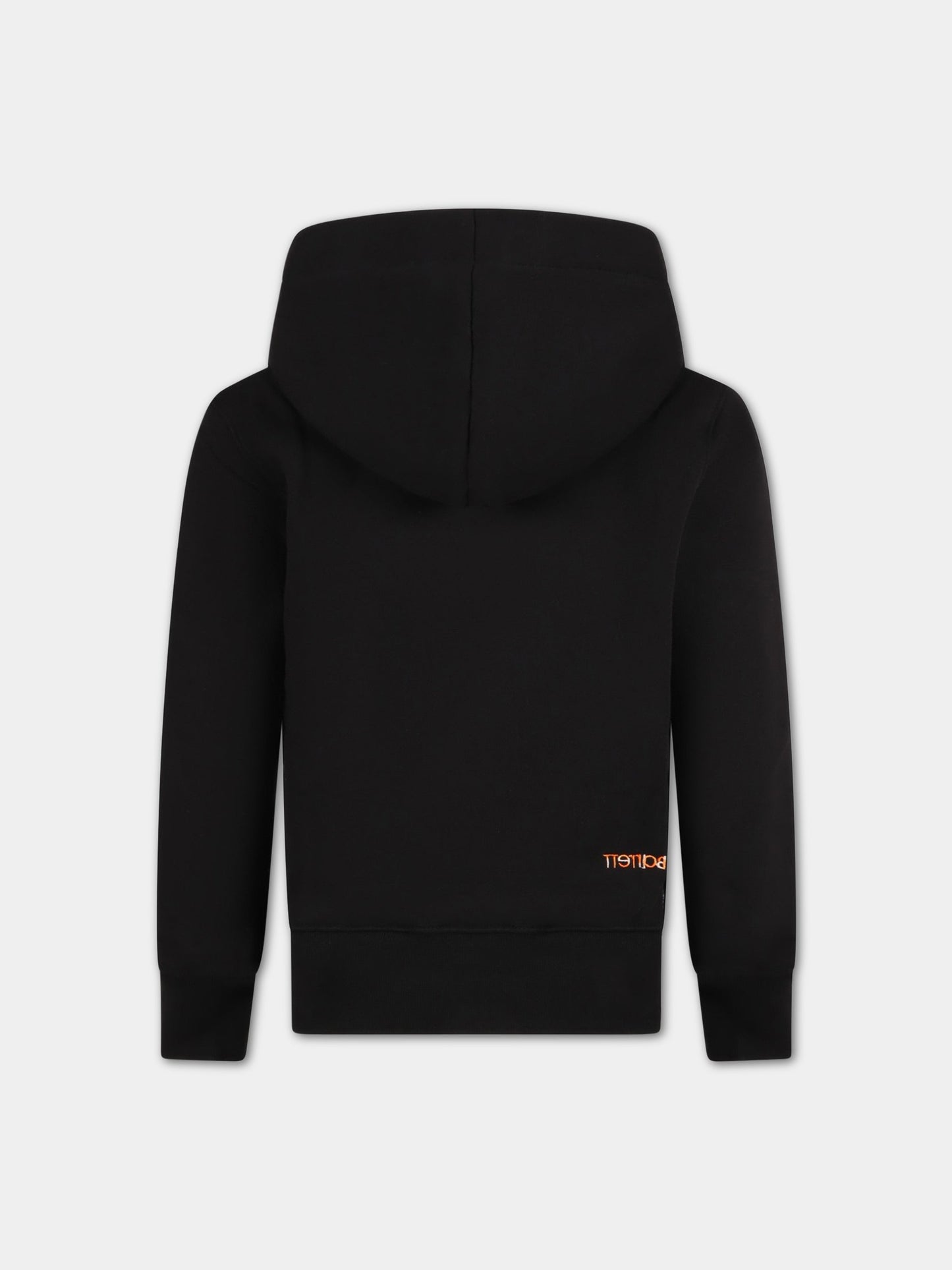 Felpa nera per bambini con iconici fulmini,Neil Barrett Kids,032249 110