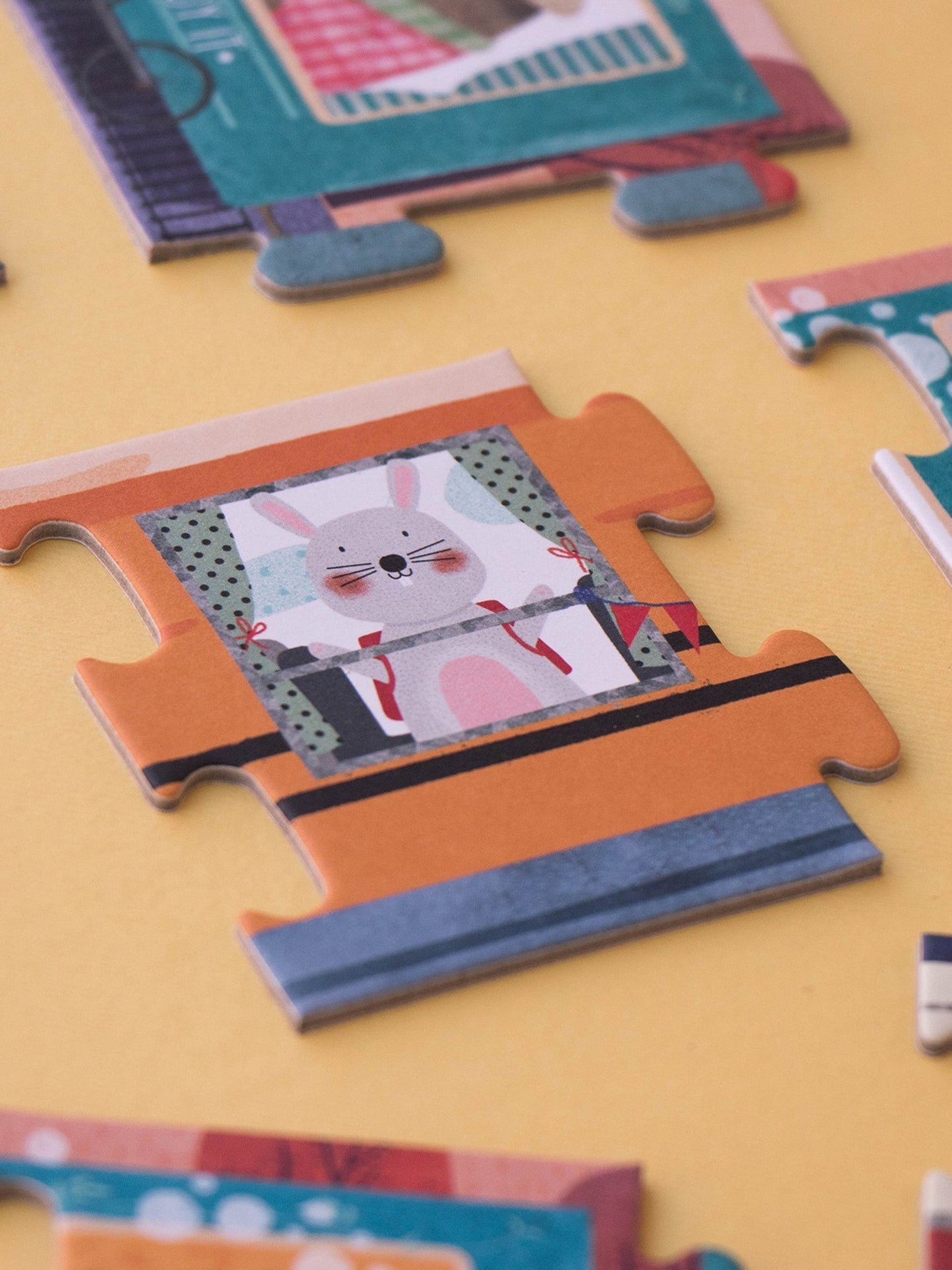 Puzzle multicolor per bambini per imparare a contare,Londji,PZ004U