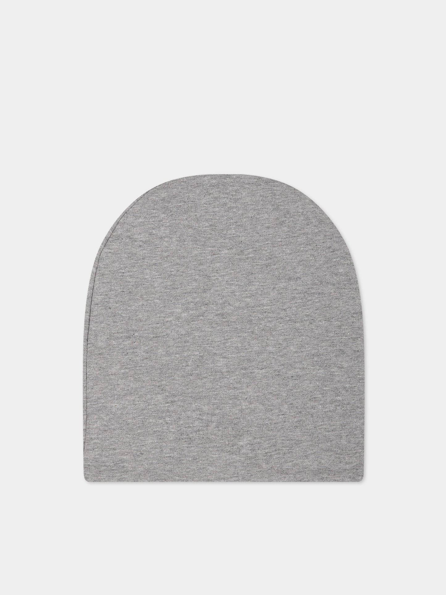 Cappello grigio per neonati con teddy Bear e logo,Moschino Kids,MNX03N LDA17 60901