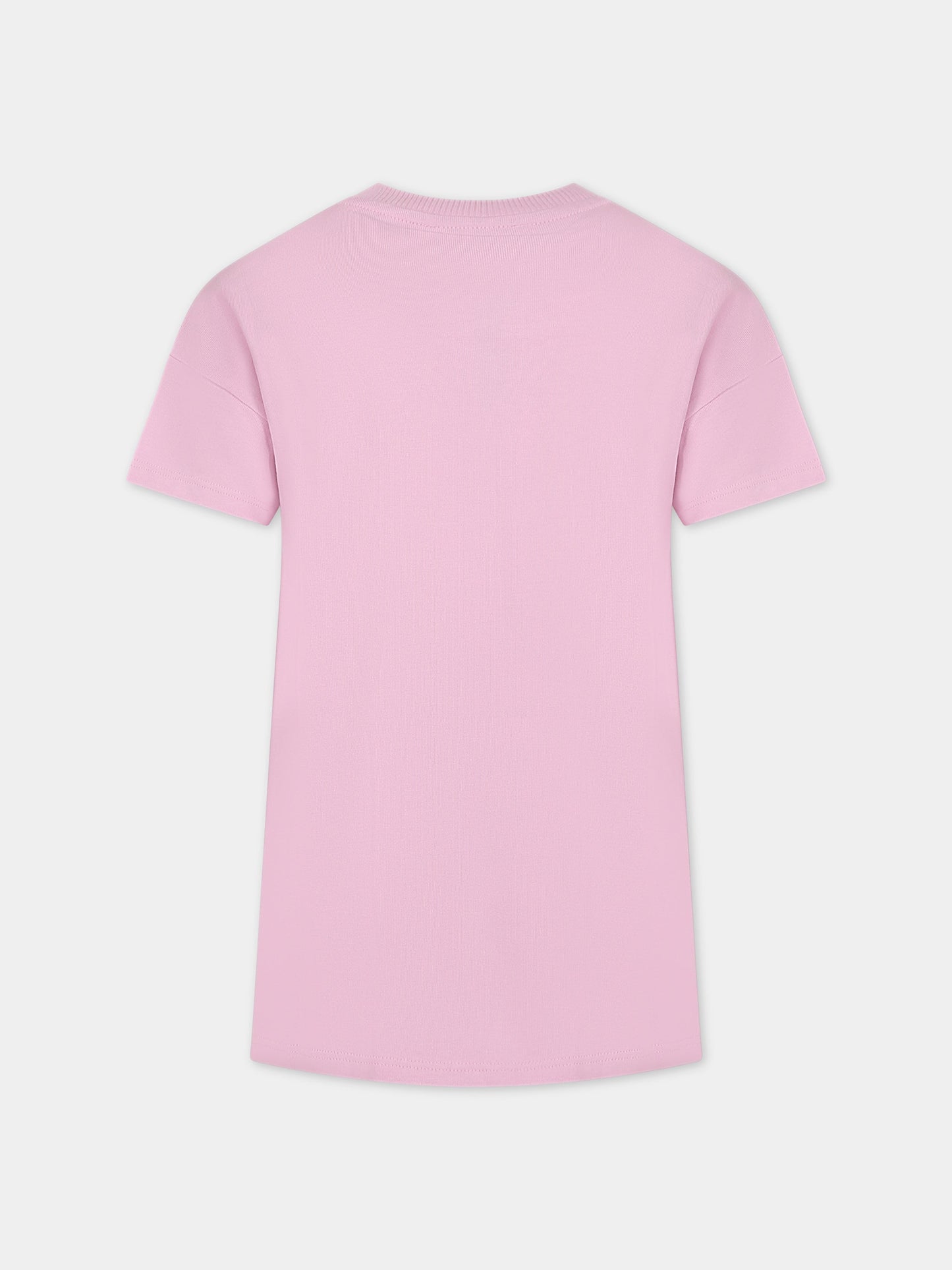 Vestito bianco per bambina con logo,Kenzo Kids,K12278 10P