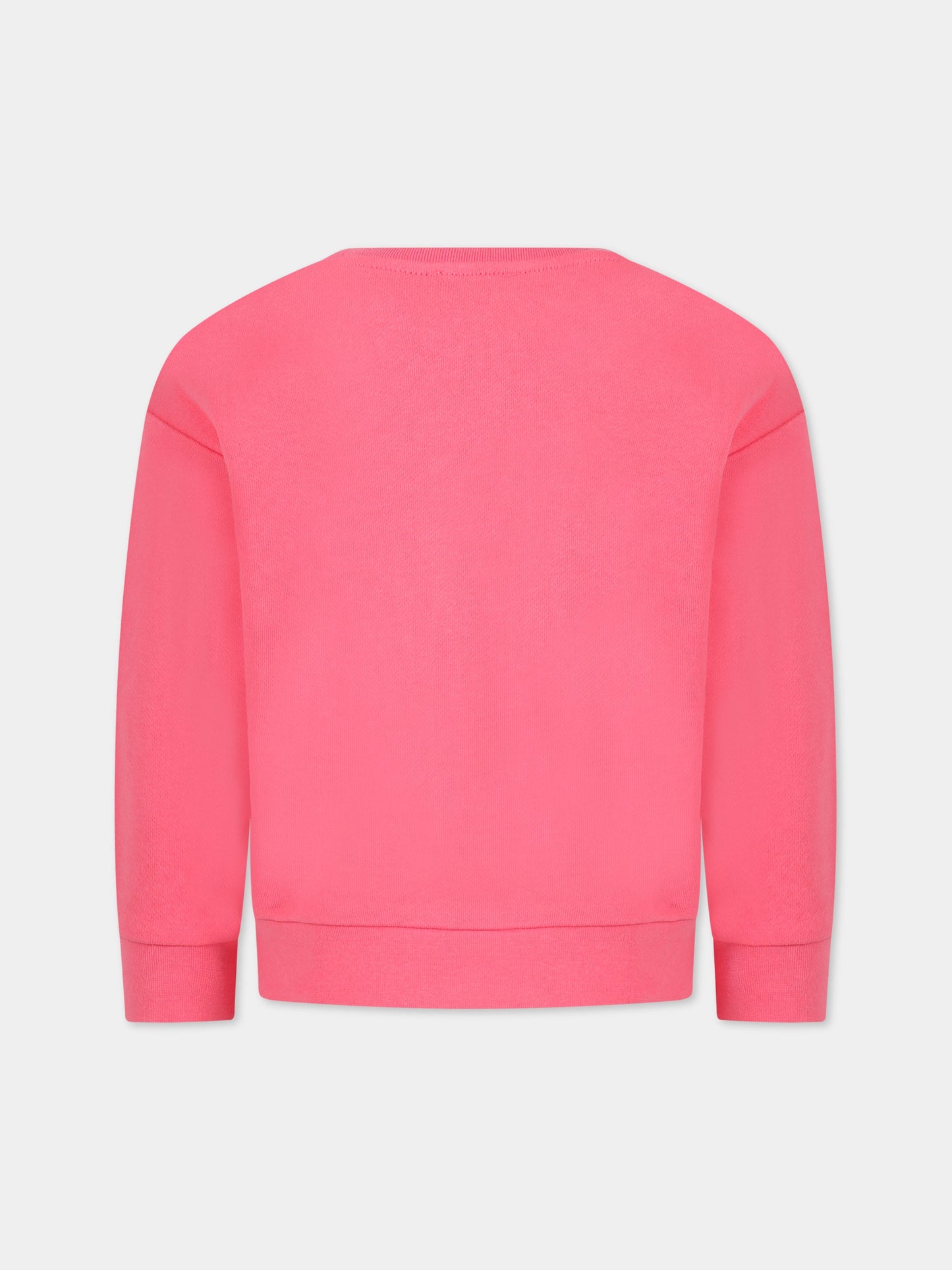 Felpa rosa per bambina con logo,Sonia Rykiel Paris,A15009 48K