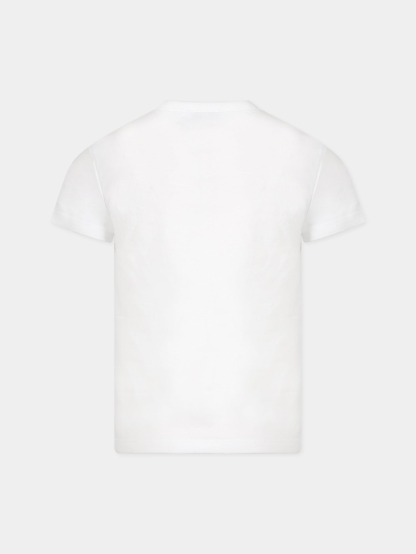 T-shirt bianca per bambina con logo,Little Marc Jacobs,W15658 10P