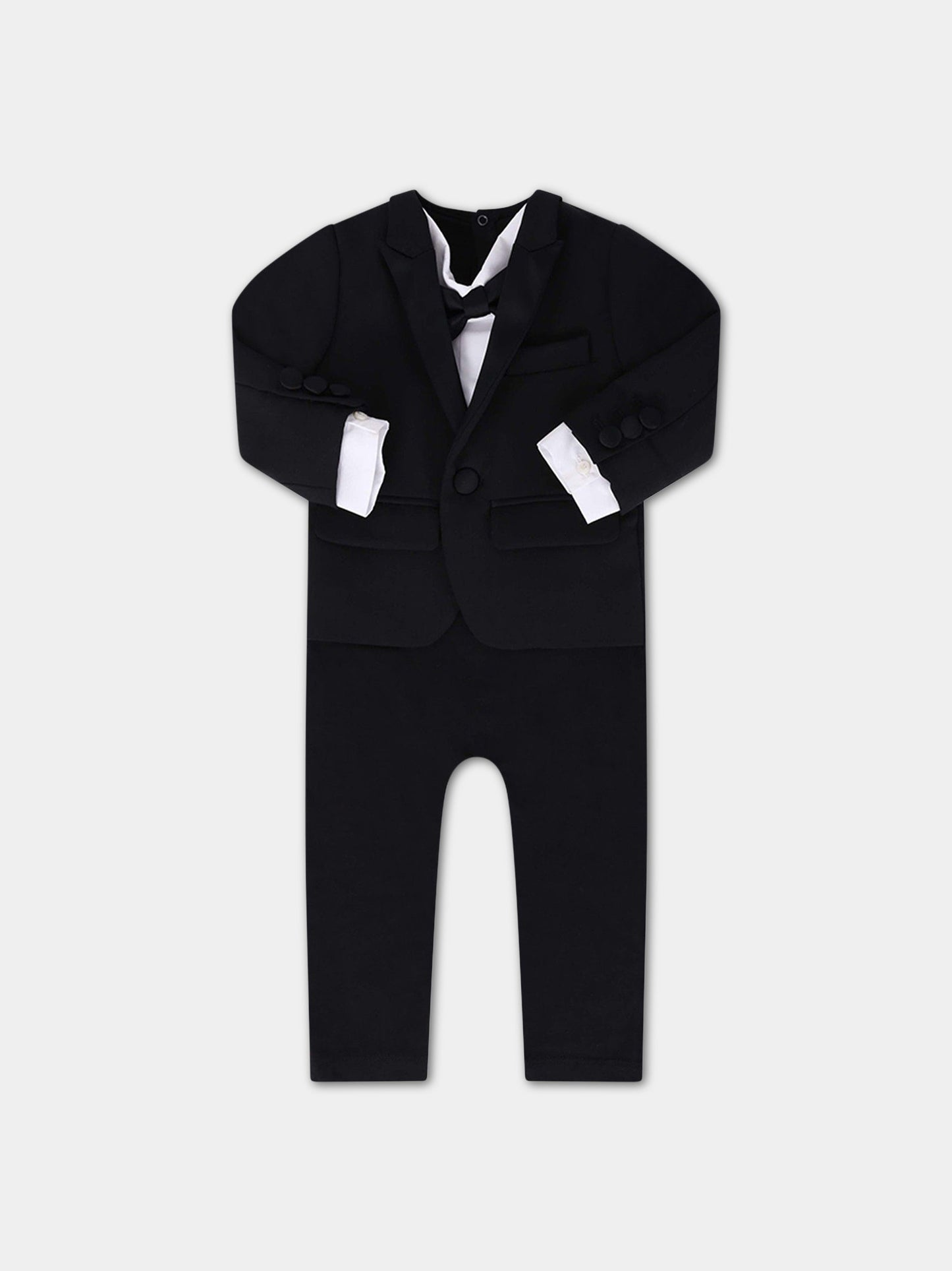 Smoking nero e bianco per neonati,Dsquared2,DQ02FP D000T DQ900