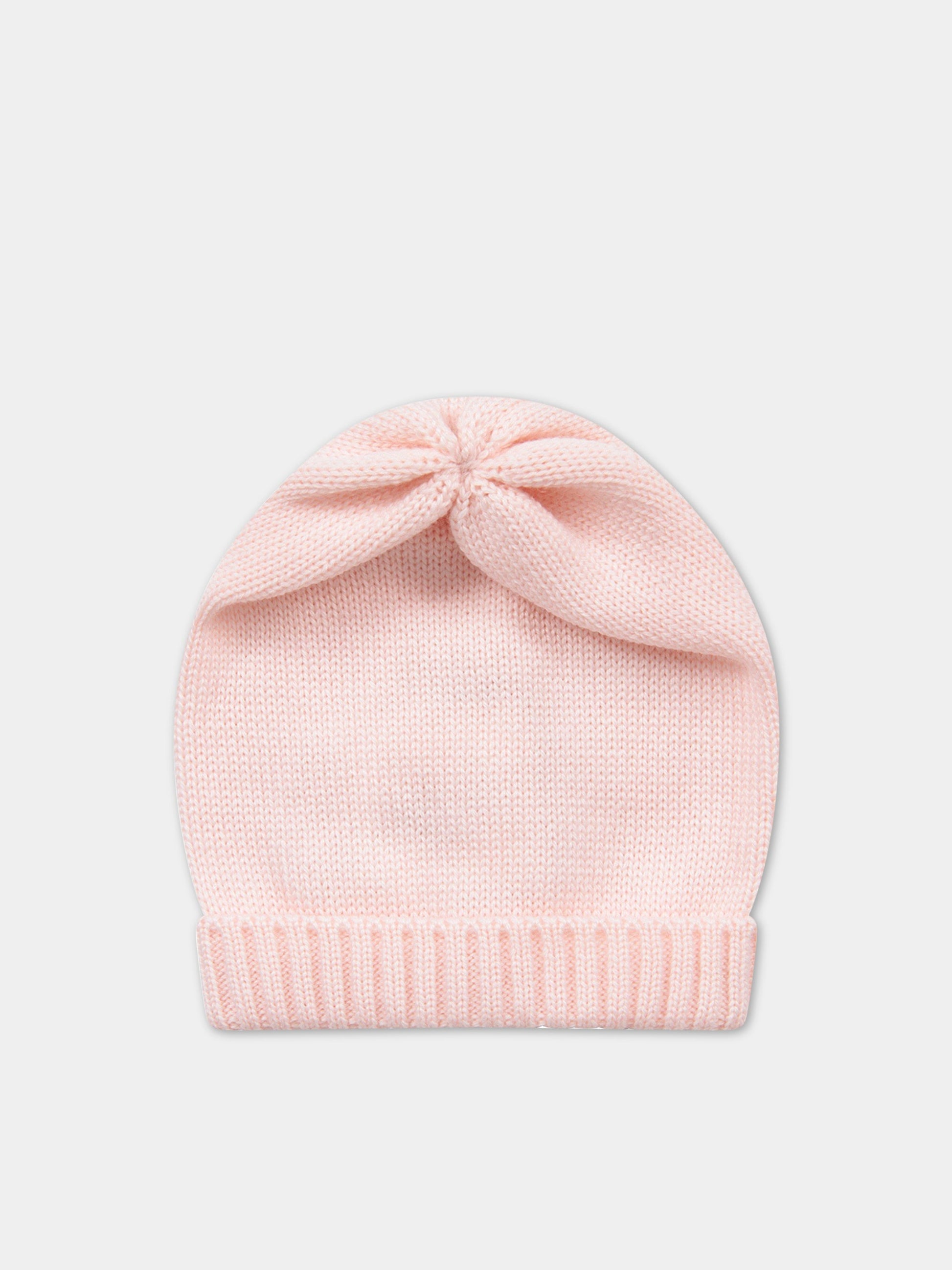 Cappello rosa per neonata con risvolto,Little Bear,8123 ROSA