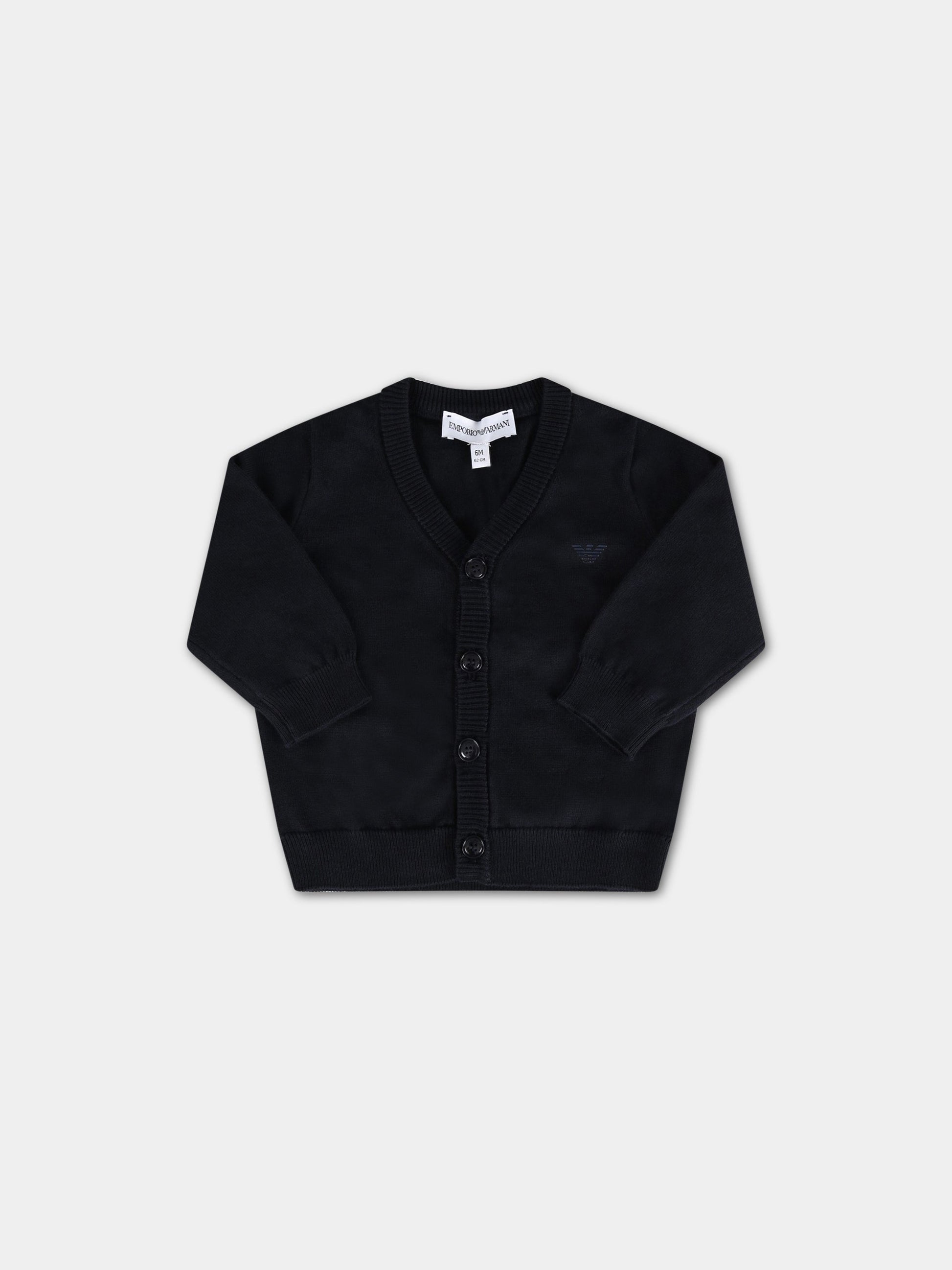 Cardigan blu per neonato,Armani Junior,8NHM90 4M16Z 0920