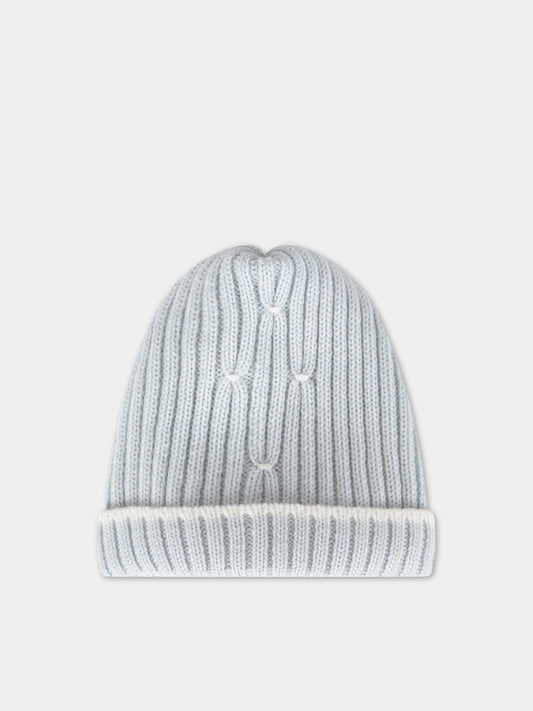 Cappello azzurro per neonato,Little Bear,1024 CIELO/LATTE