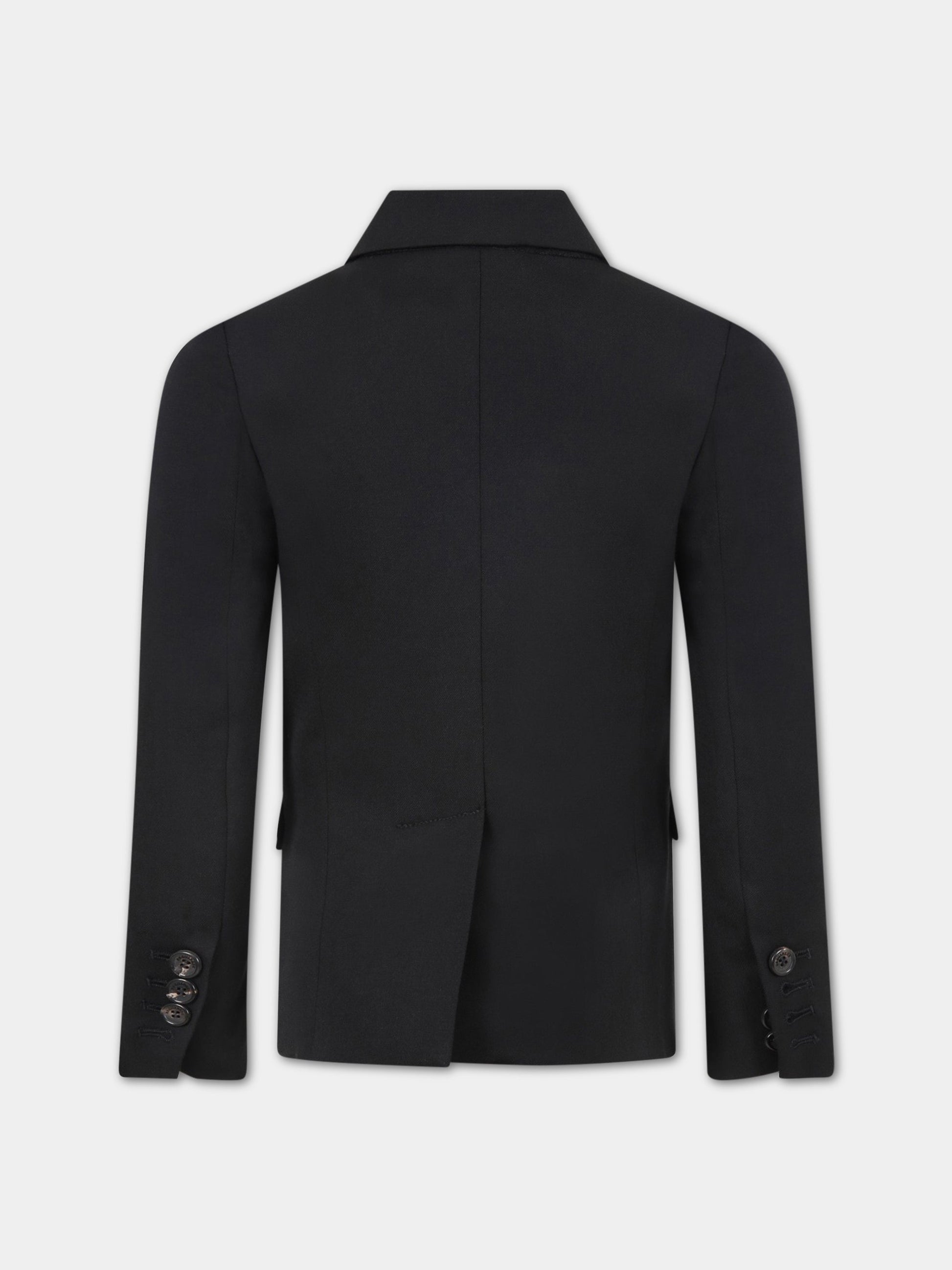 Giacca nera per bambino,Dsquared2,DQ04HZ D00UI DQ900