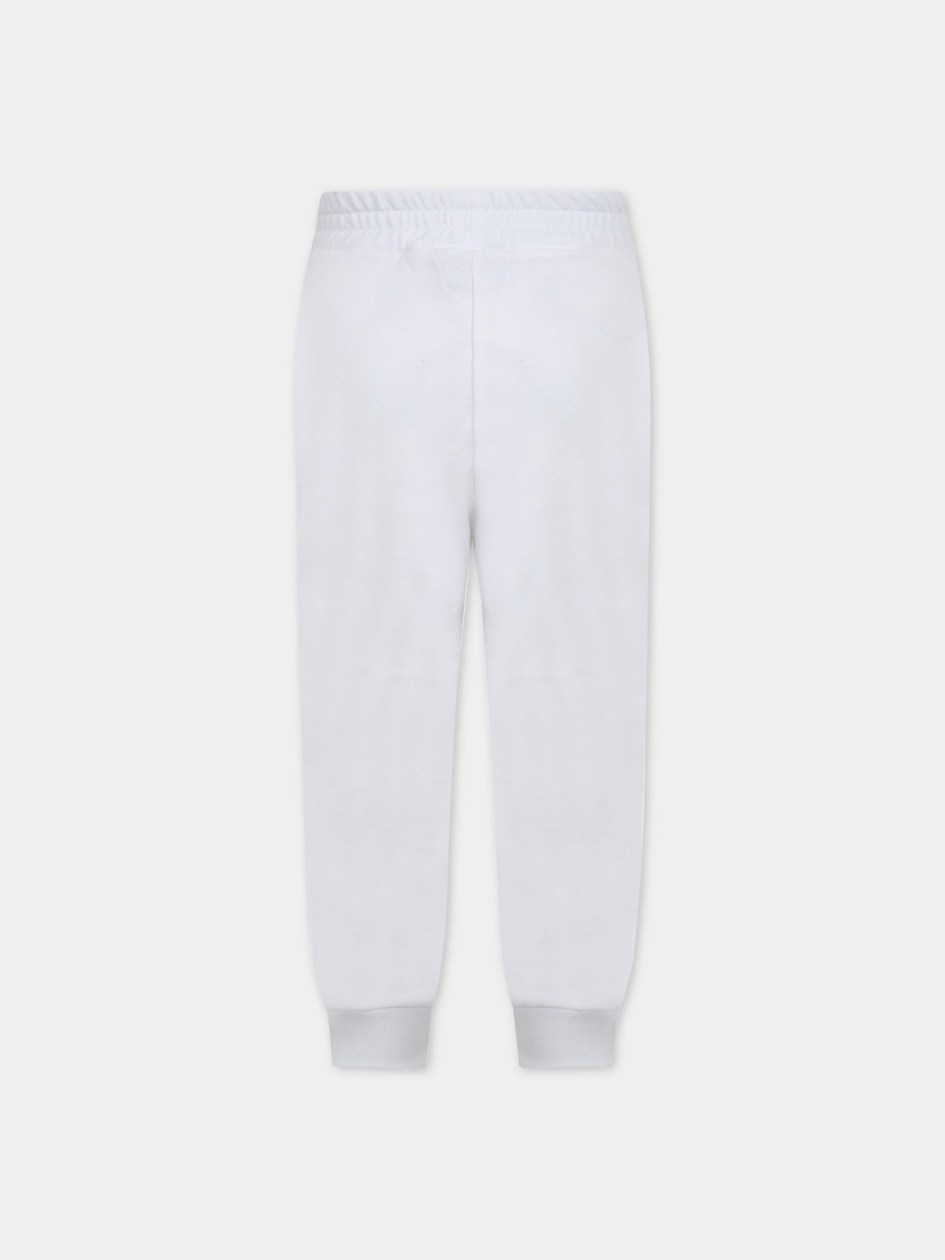Pantalone bianco per bambini con logo,Balmain Kids,6L6627 LC930 100