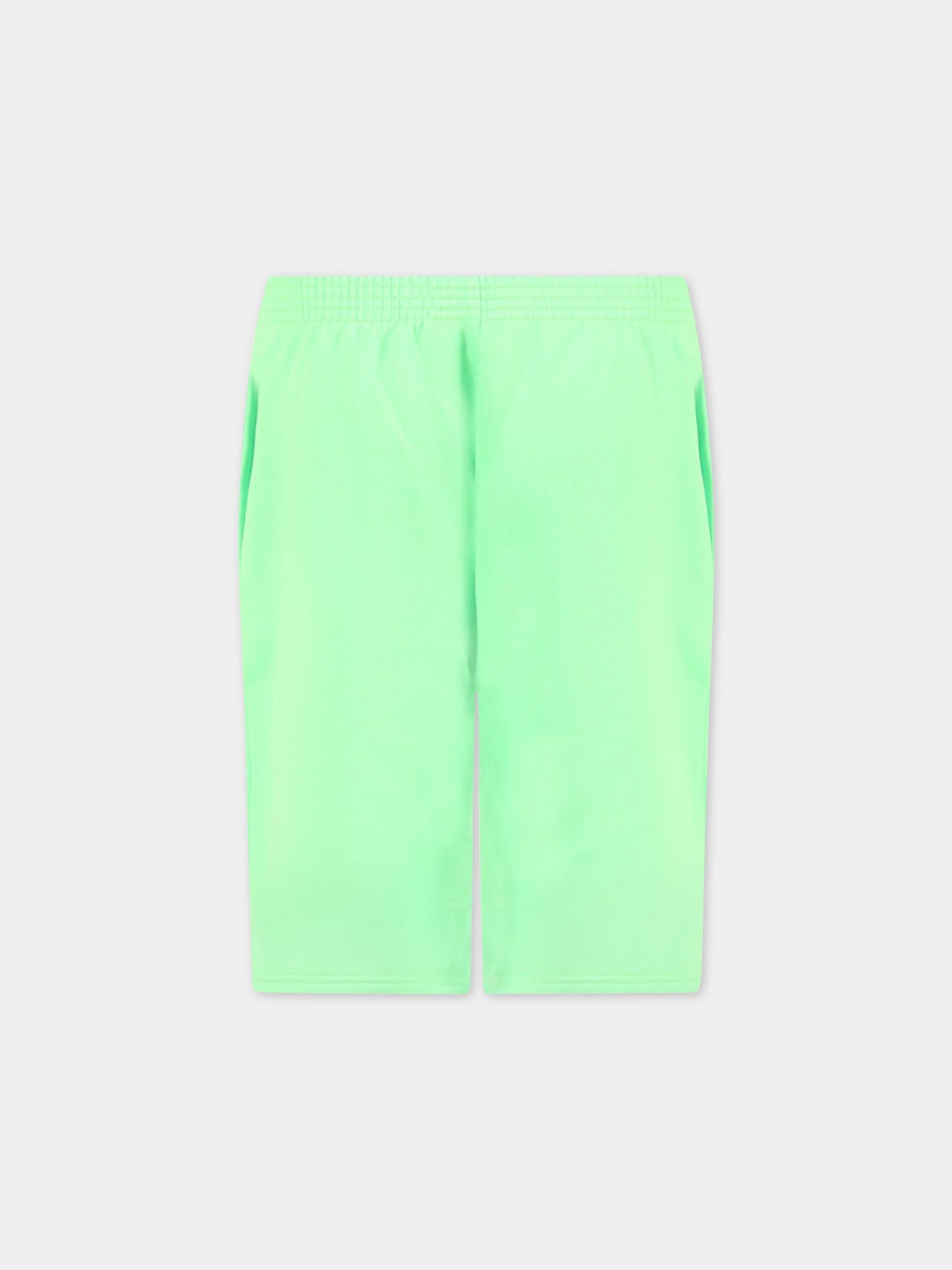 Short verde per bambini con logo,Balenciaga,621789 TJVM2 4162